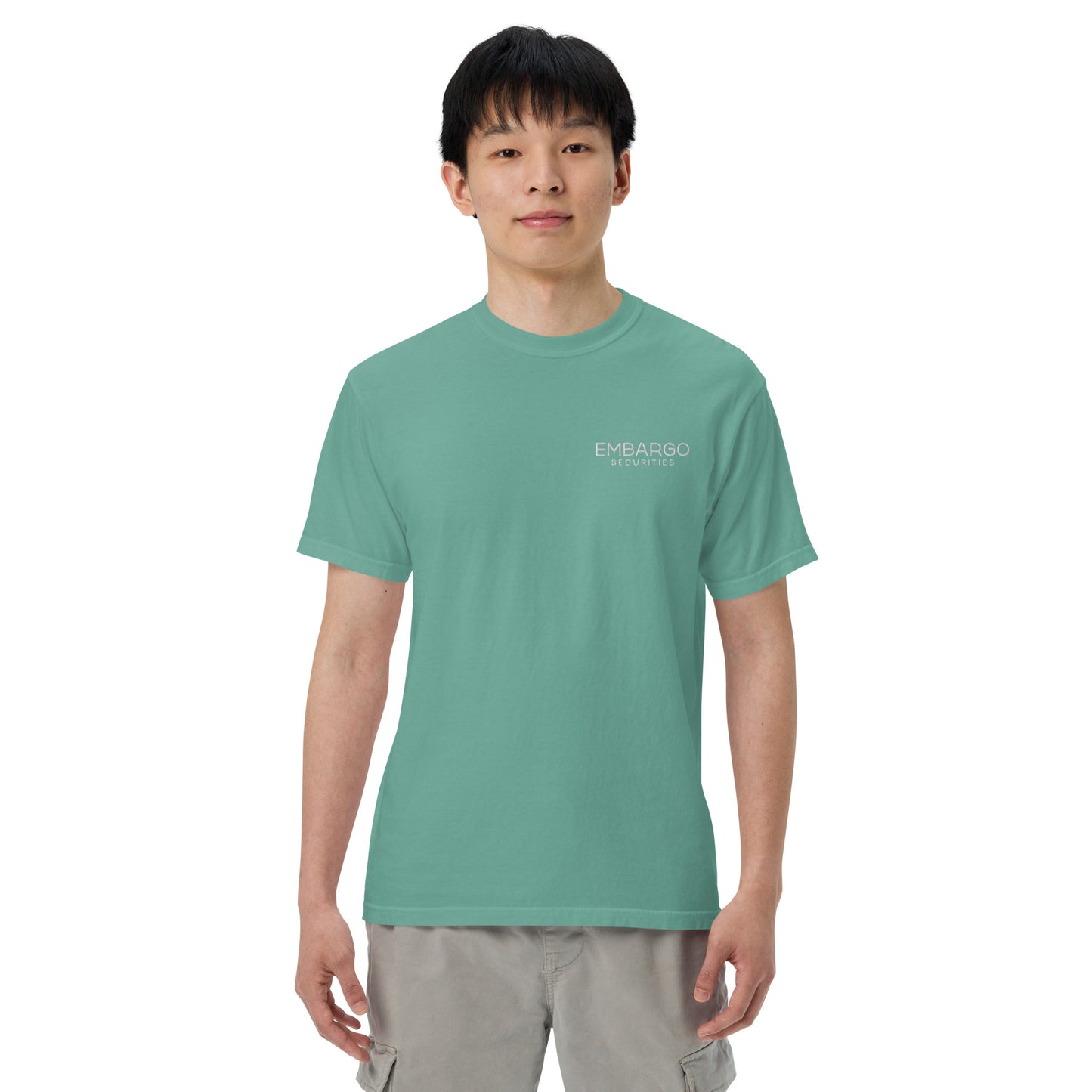 Embroidery Embargo Securities T Shirt