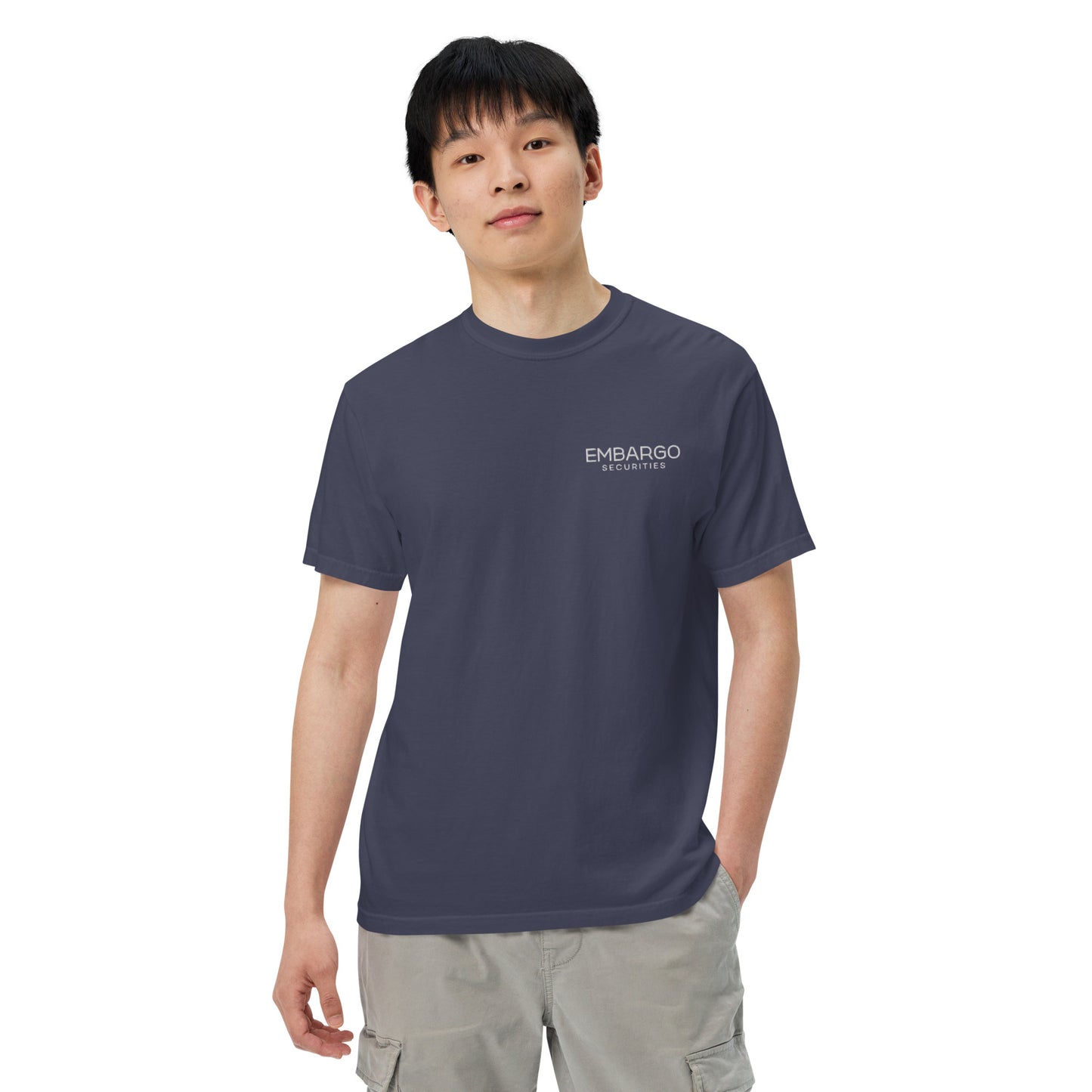 Embroidery Embargo Securities T Shirt