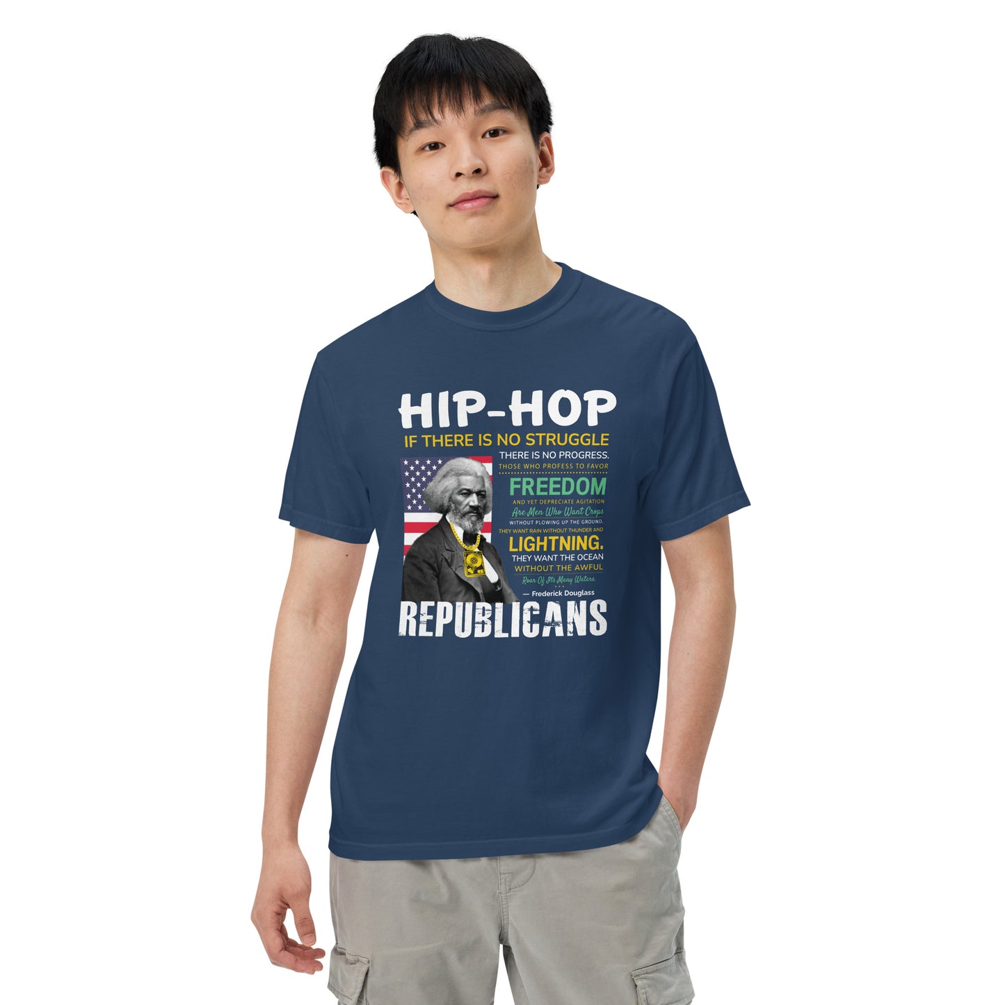 Frederick Douglass Hip-Hop Republican Quotes Tshirt