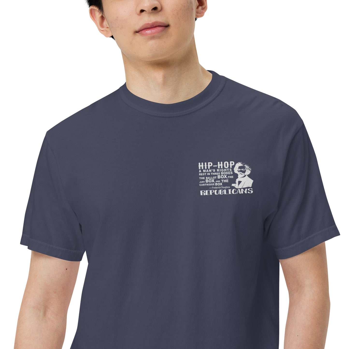 Embroidery Frederick Douglass T-Shirt Design