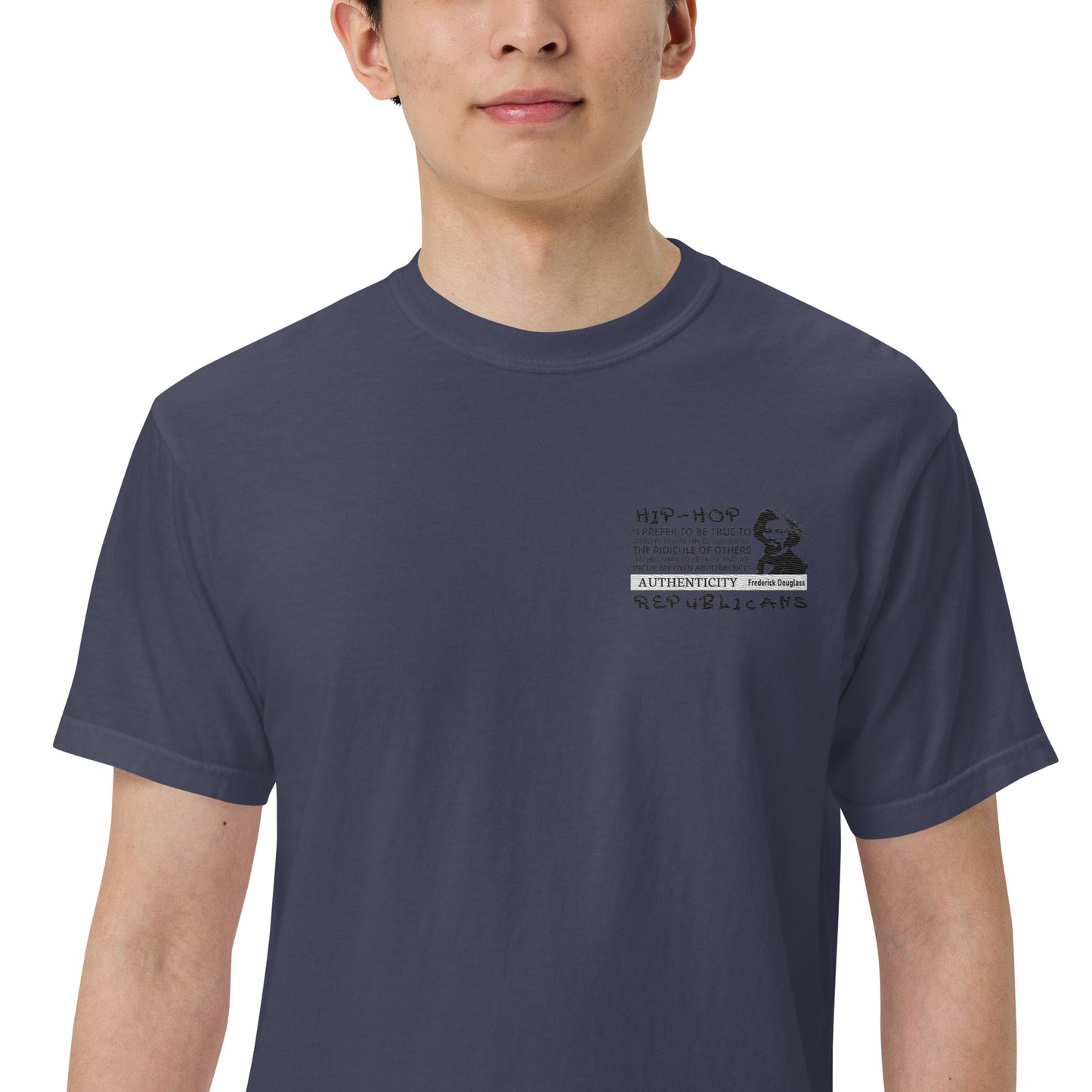 Embroidery Frederick Douglass T-Shirt Design