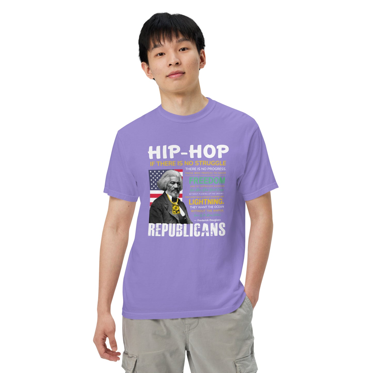 Frederick Douglass Hip-Hop Republican Quotes Tshirt