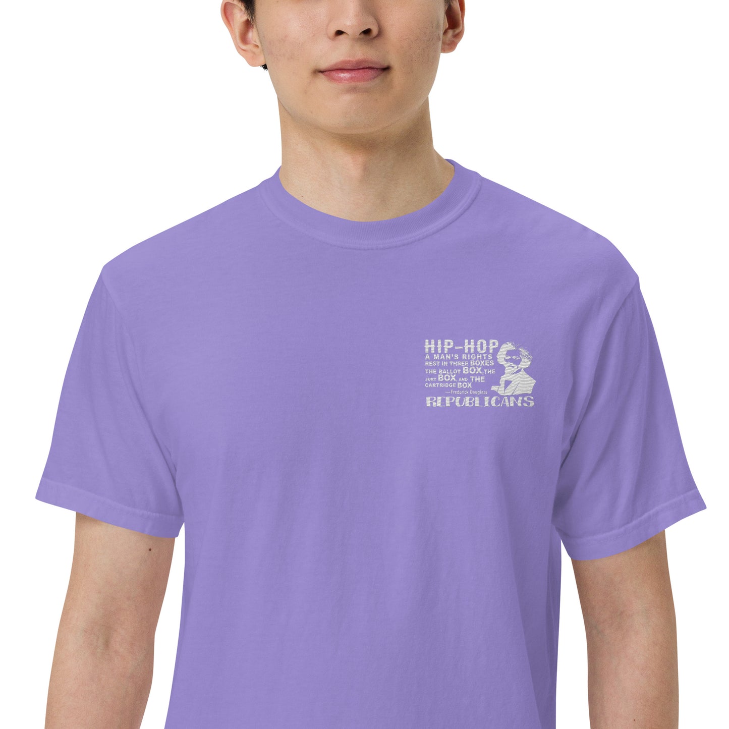 Embroidery Frederick Douglass T-Shirt Design