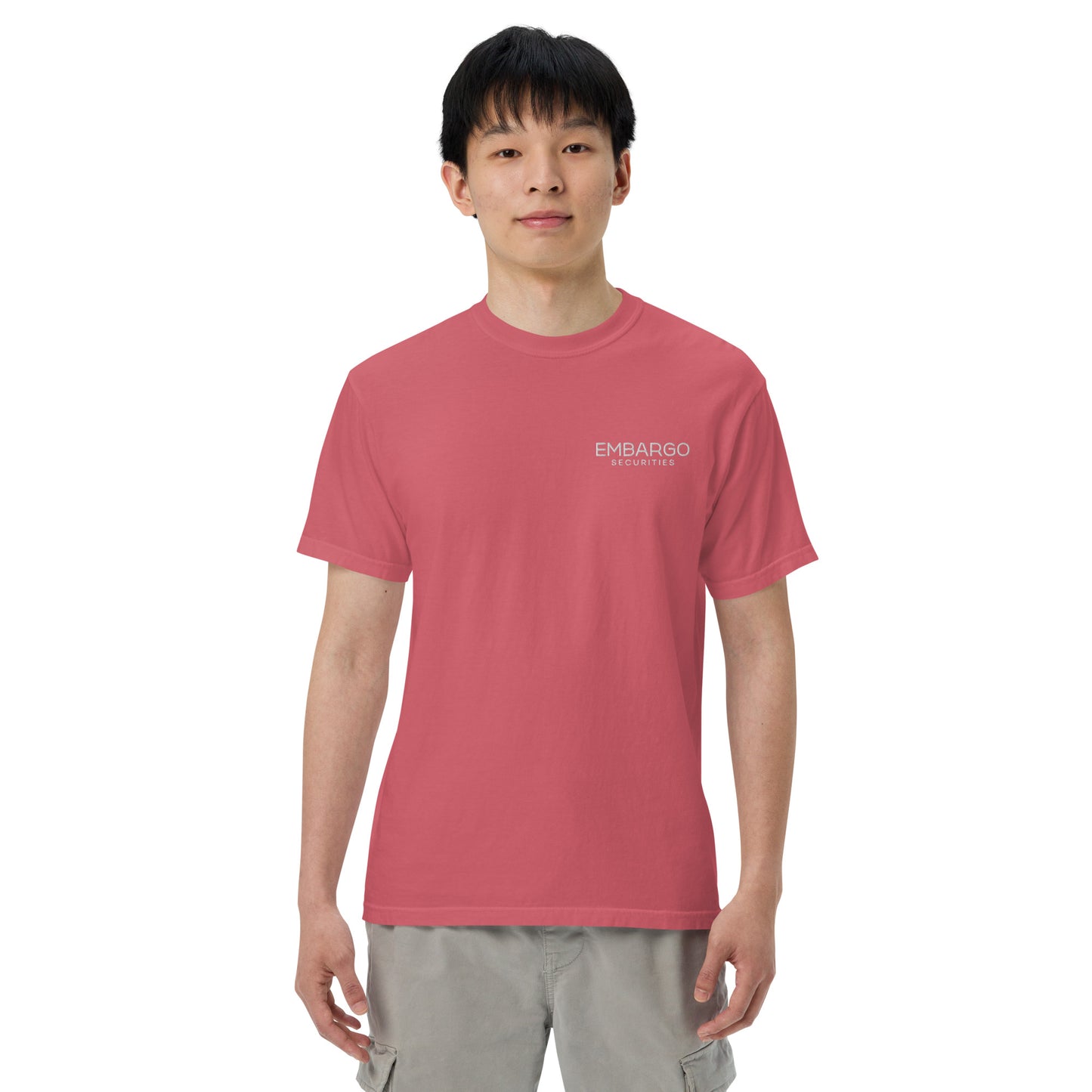 Embroidery Embargo Securities T Shirt