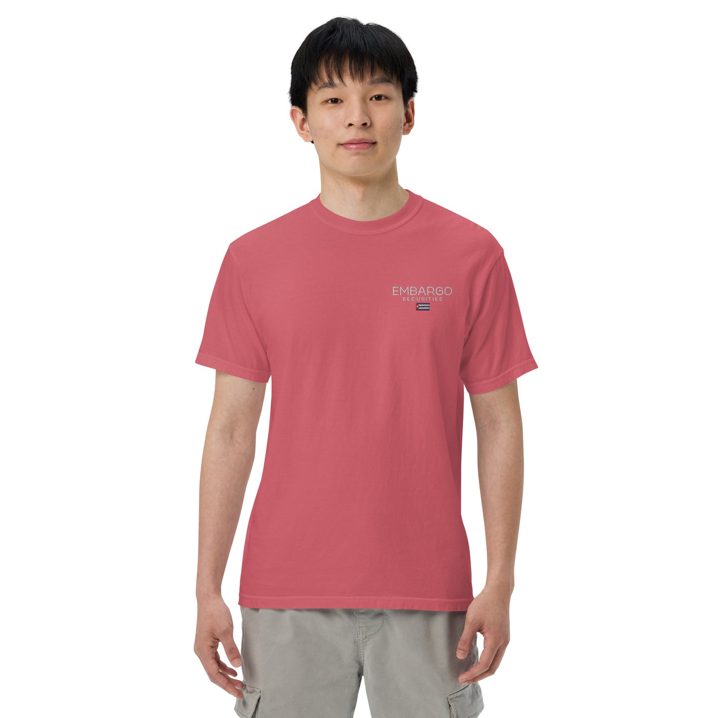 Embroidery Embargo Securities Cuba Flag T shirt