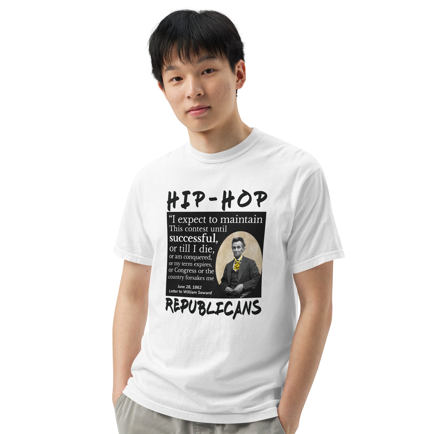 Abraham Lincoln Hip-Hop Republican T-Shirt Design