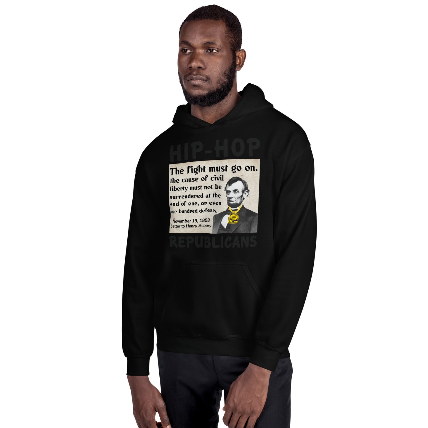 Abraham Lincoln Hip-Hop Republican Hoodie Design