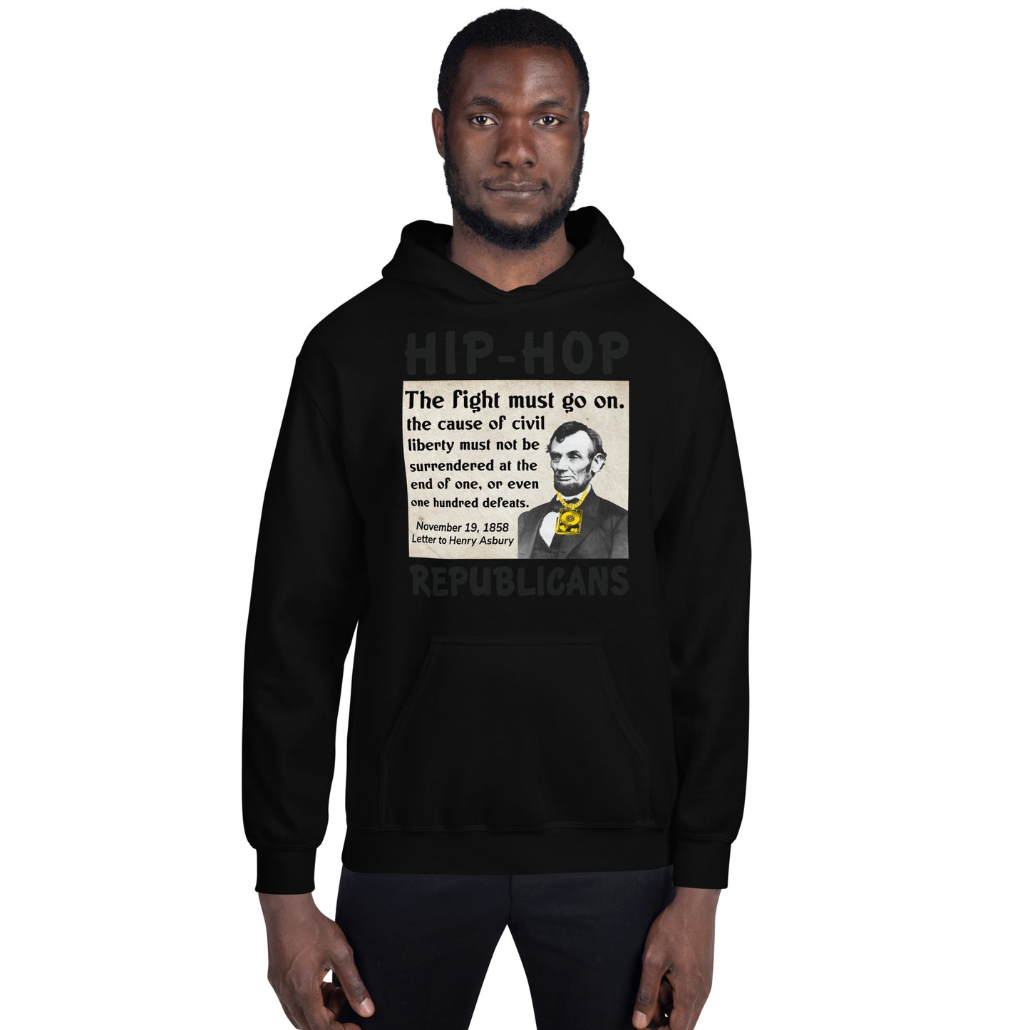 Abraham Lincoln Hip-Hop Republican Hoodie Design