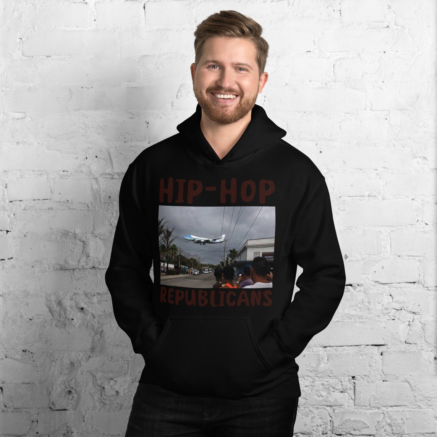 Hip-Hop Republicans Road-Scene Airplane Hoodie