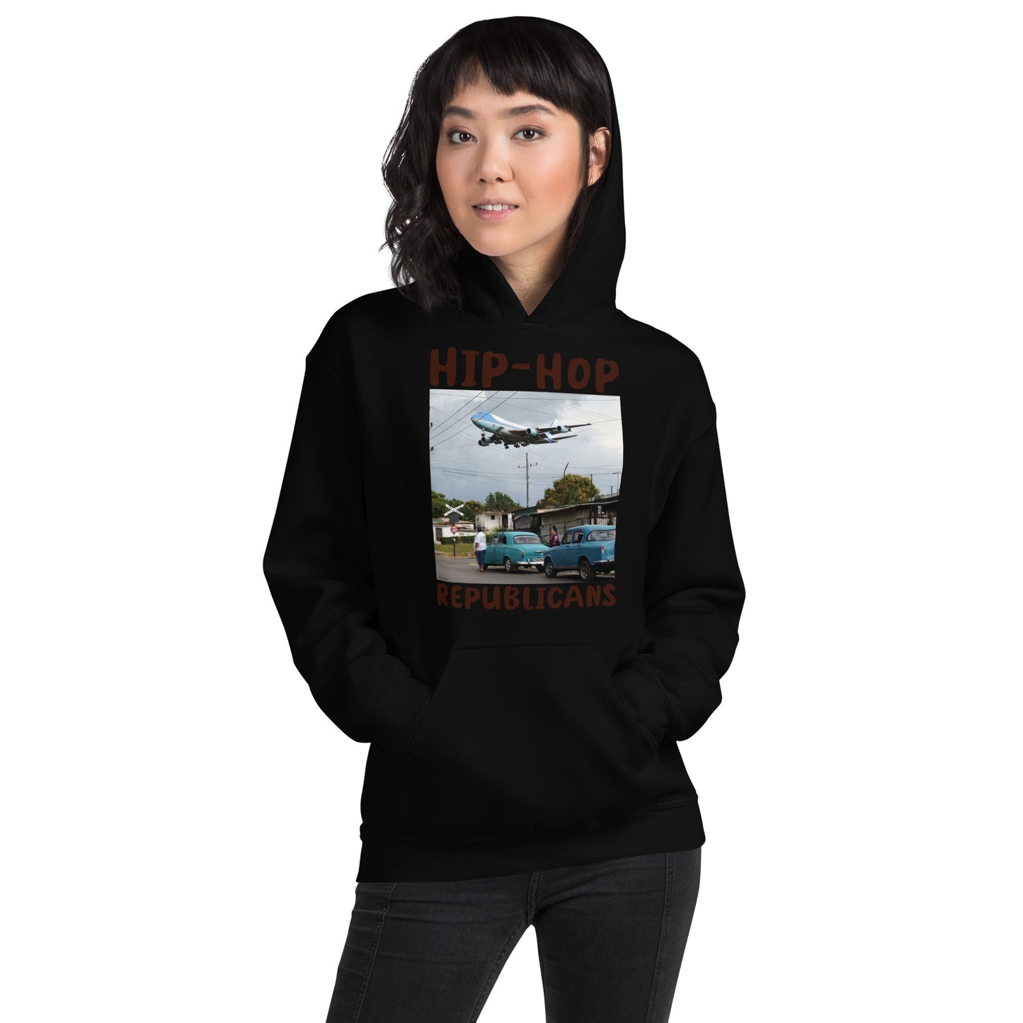 Hip-Hop Republicans Road-Scene Airplane Hoodie
