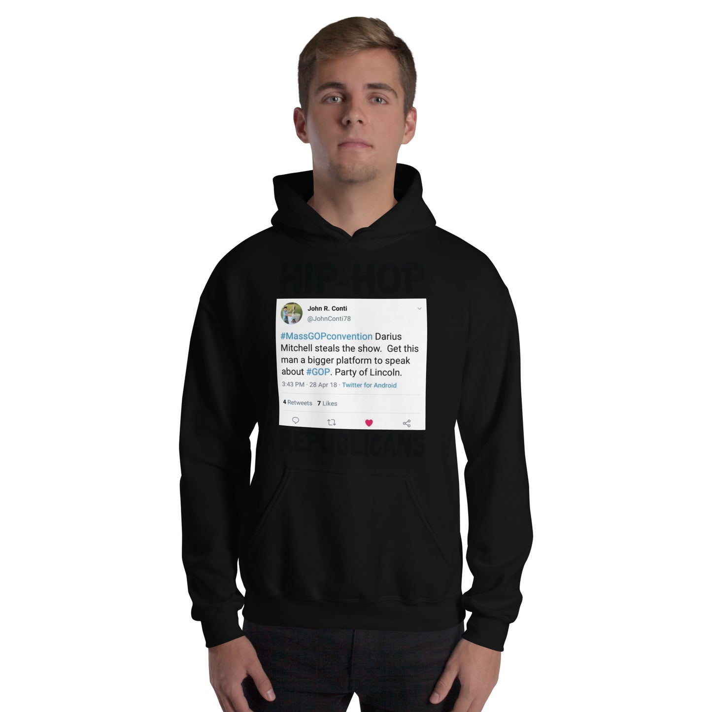 John R. Conti Tweet Hip-Hop Republicans Hoodie