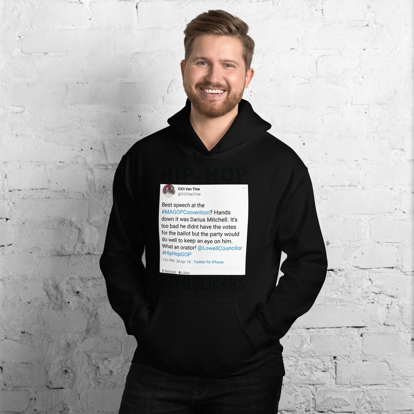 CiCi Van Tine Tweet Hip-Hop Republicans Hoodie
