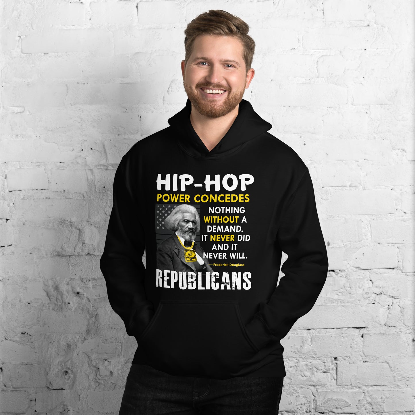 Frederick Douglass Hip Hop Republican Hoodie
