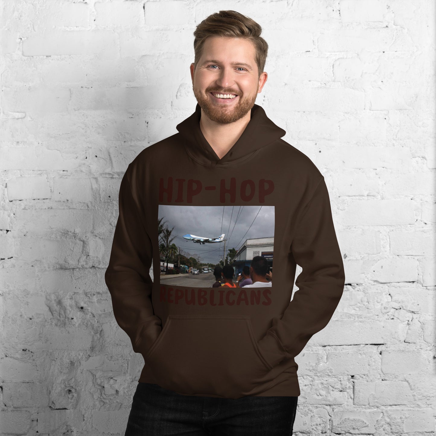 Hip-Hop Republicans Road-Scene Airplane Hoodie