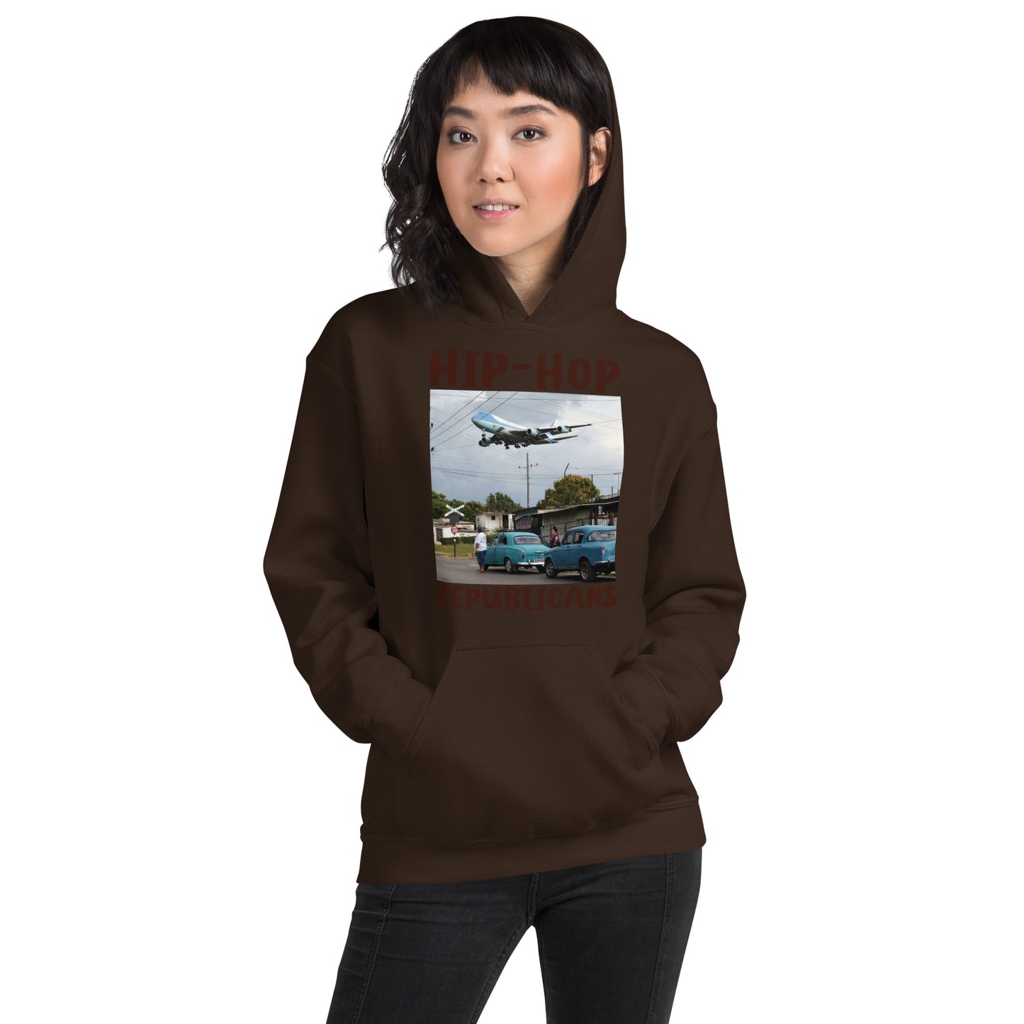 Hip-Hop Republicans Road-Scene Airplane Hoodie
