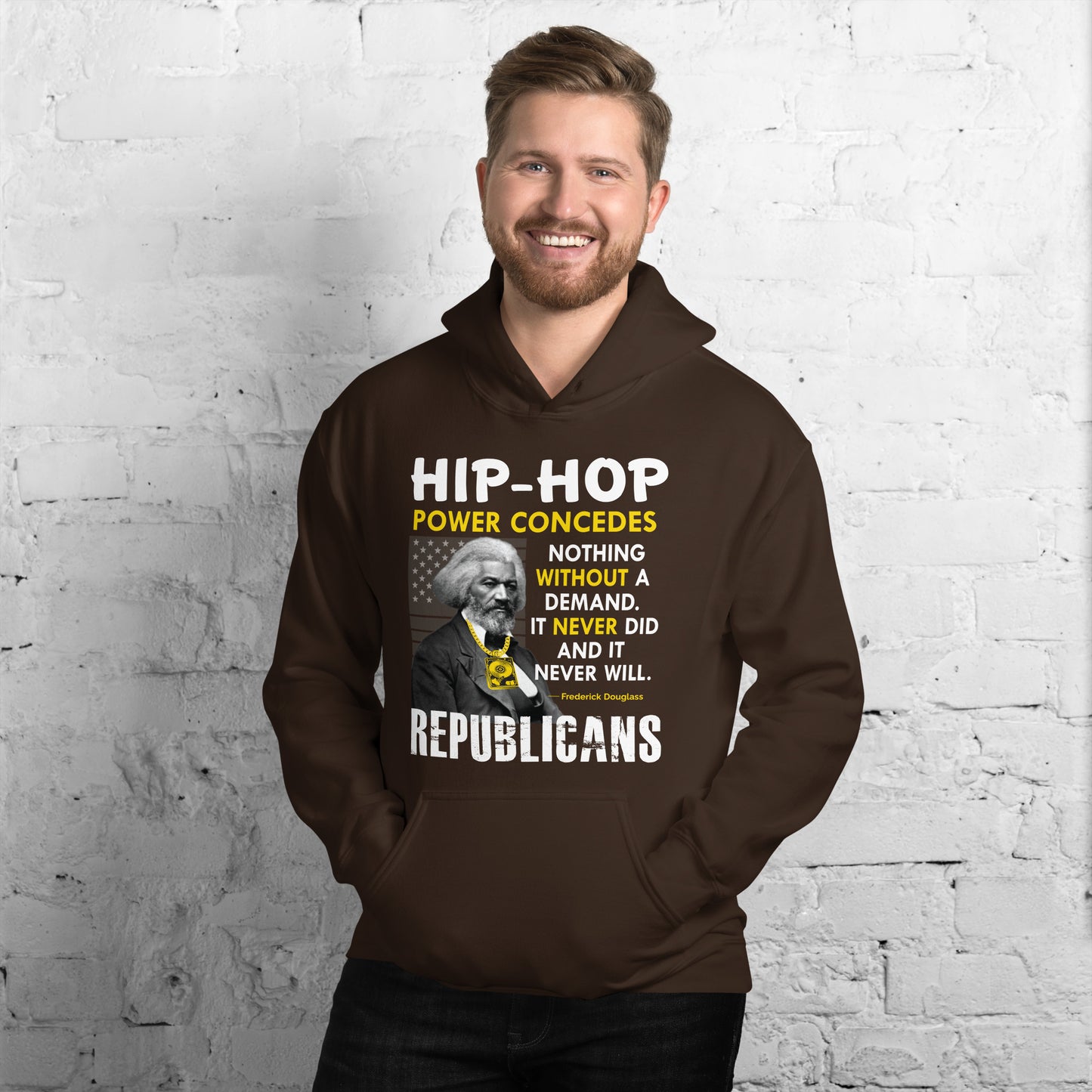 Frederick Douglass Hip Hop Republican Hoodie