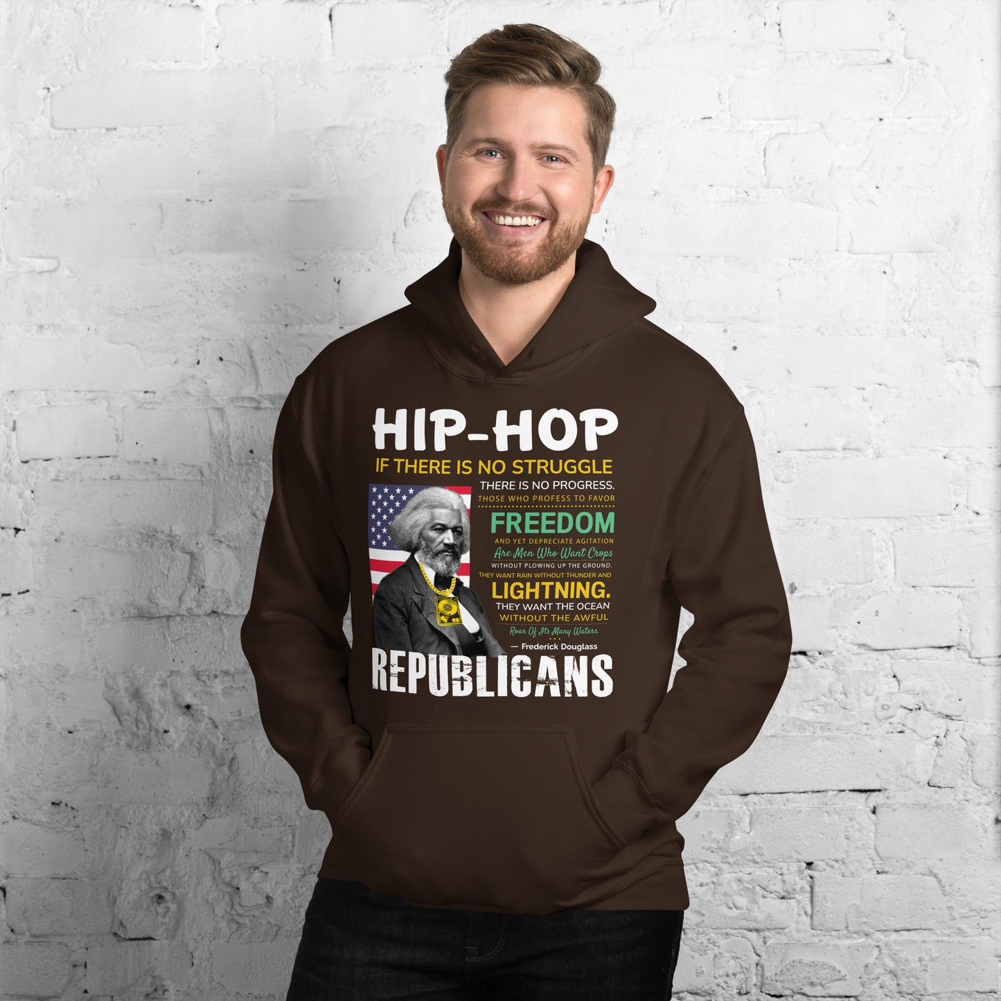Frederick Douglass Hip-Hop Republican Quotes Hoodie