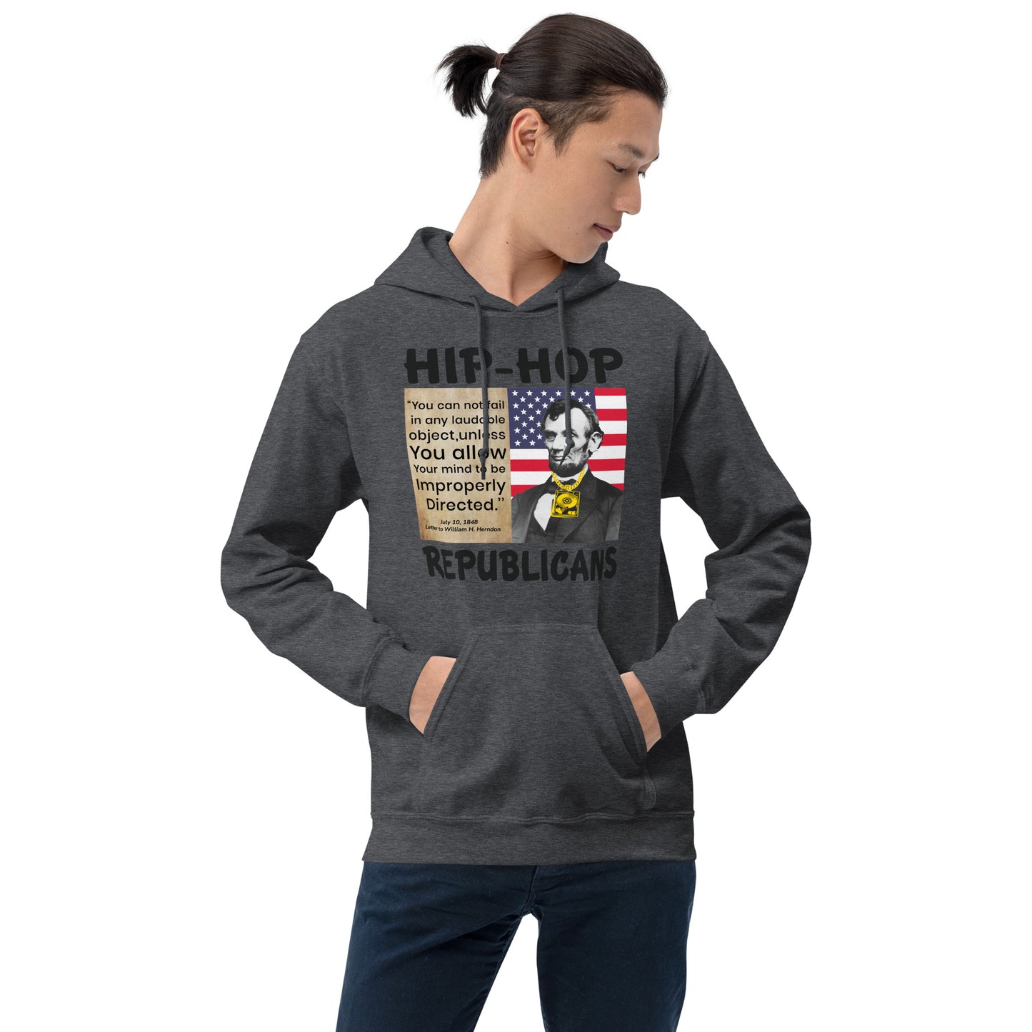 Abraham Lincoln Hip-Hop Republican Hoodie Design