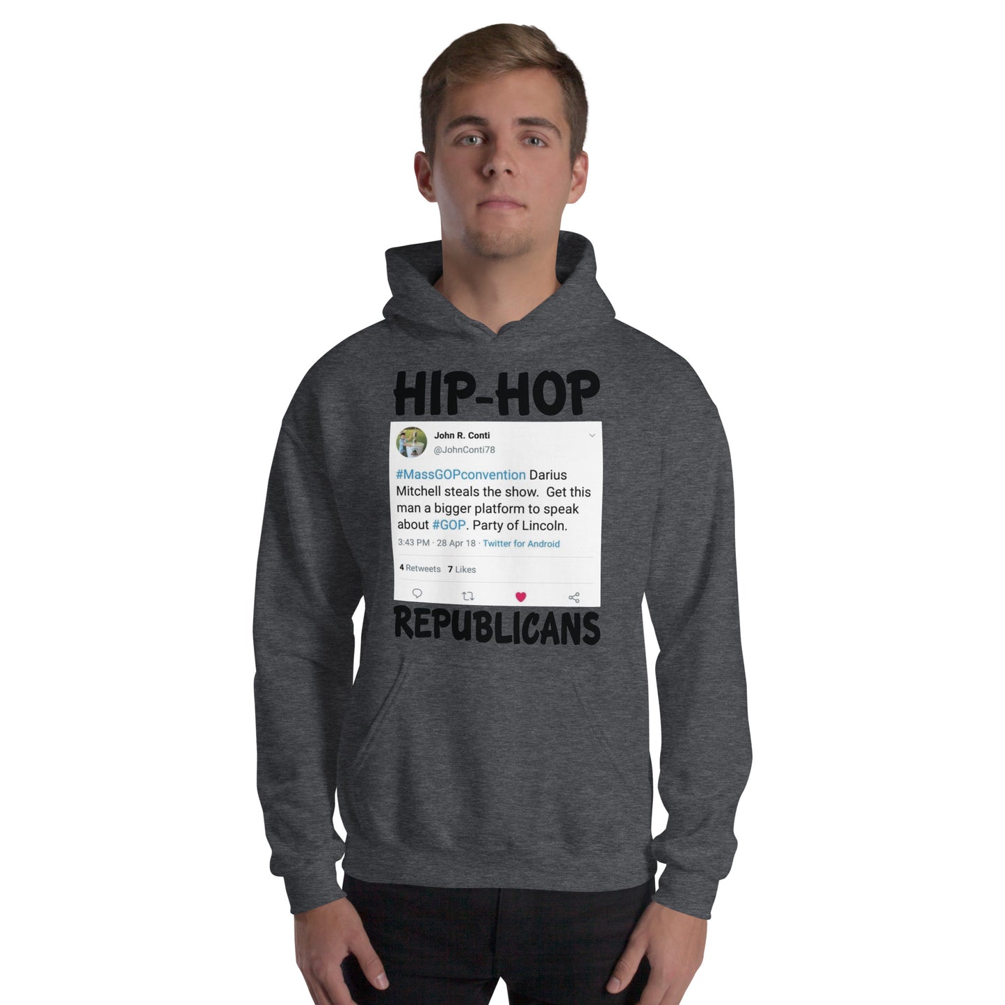 John R. Conti Tweet Hip-Hop Republicans Hoodie