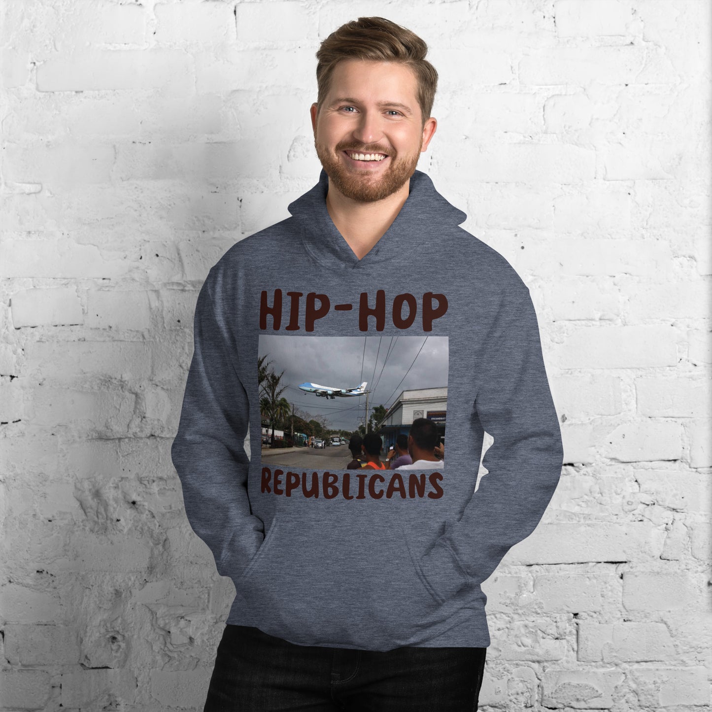 Hip-Hop Republicans Road-Scene Airplane Hoodie