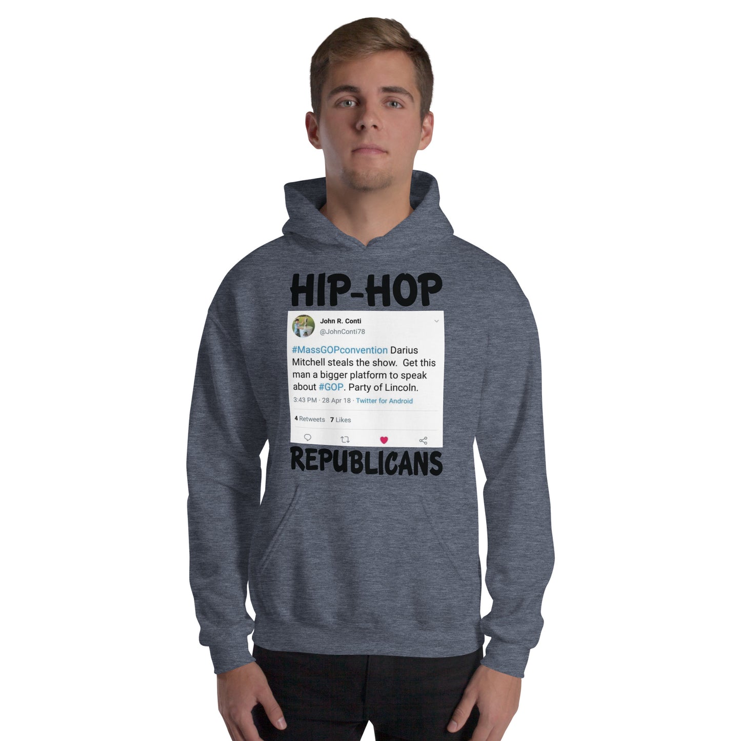 John R. Conti Tweet Hip-Hop Republicans Hoodie