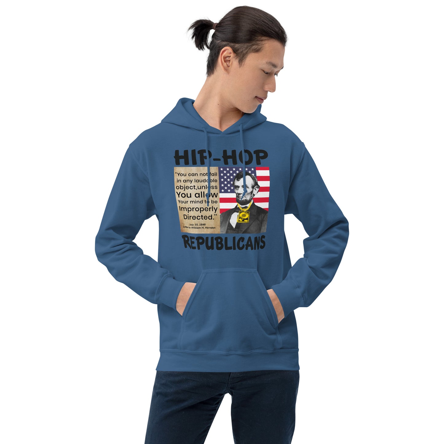 Abraham Lincoln Hip-Hop Republican Hoodie Design