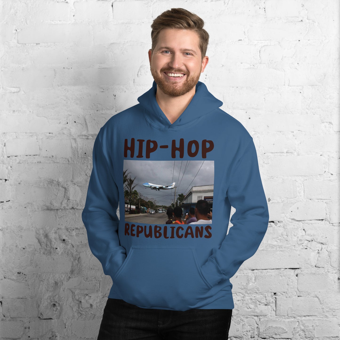 Hip-Hop Republicans Road-Scene Airplane Hoodie