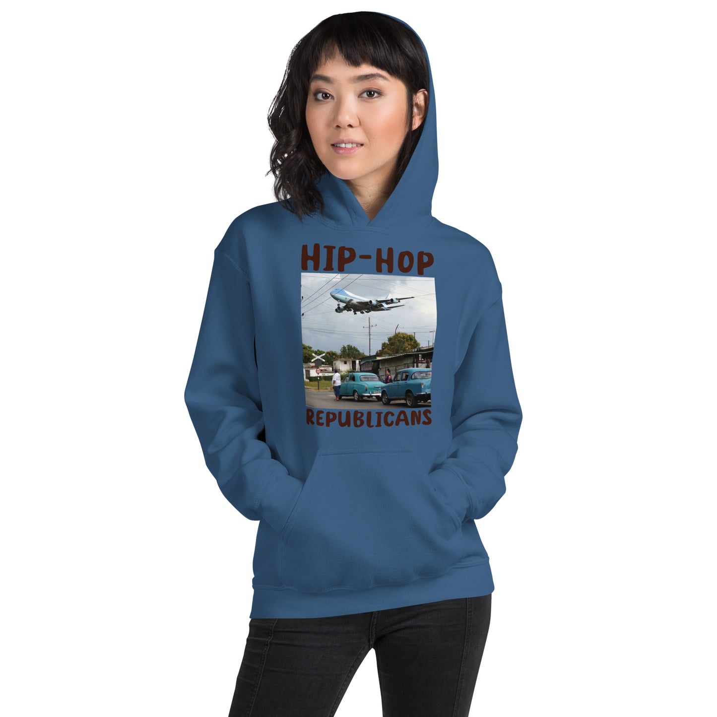 Hip-Hop Republicans Road-Scene Airplane Hoodie