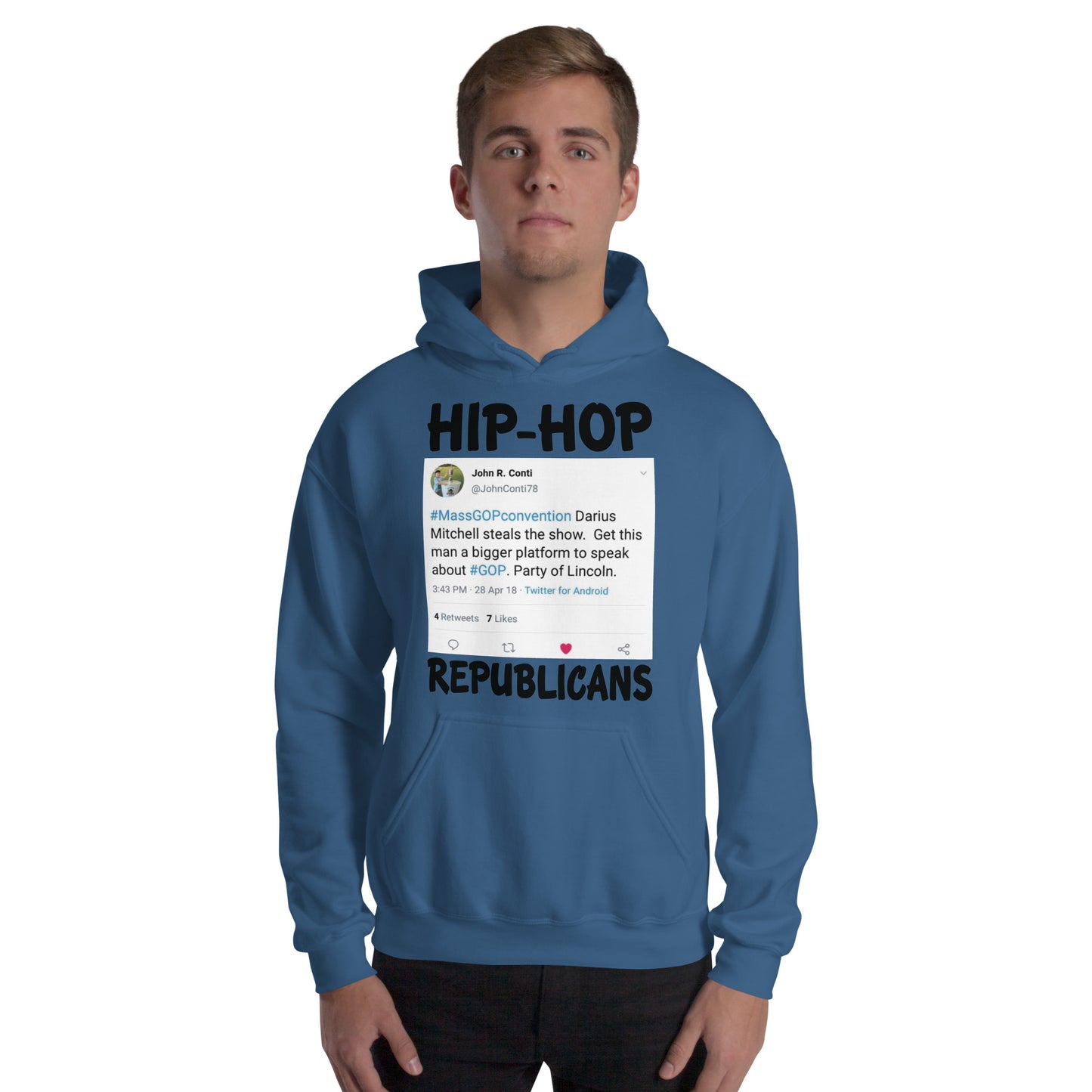 John R. Conti Tweet Hip-Hop Republicans Hoodie