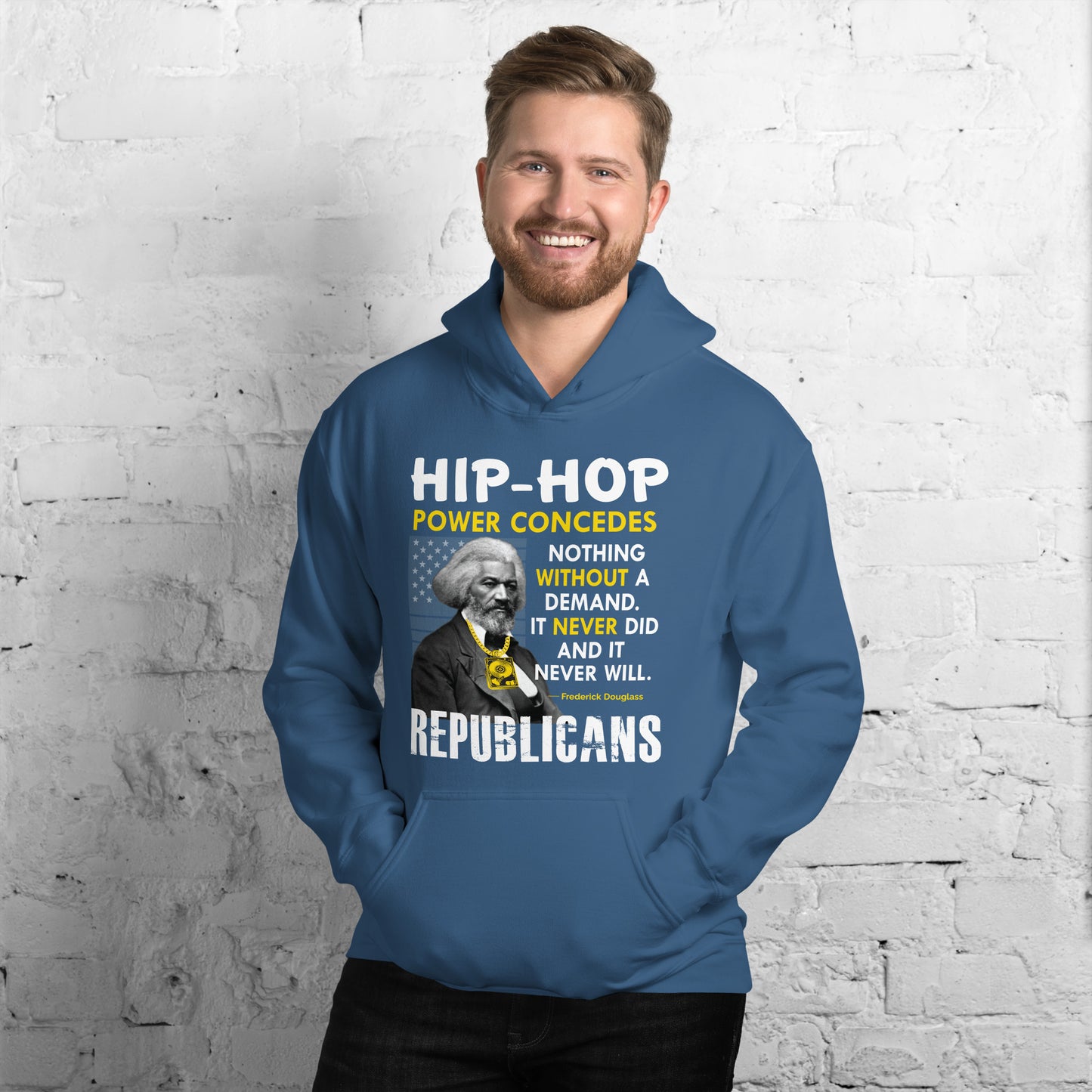 Frederick Douglass Hip Hop Republican Hoodie