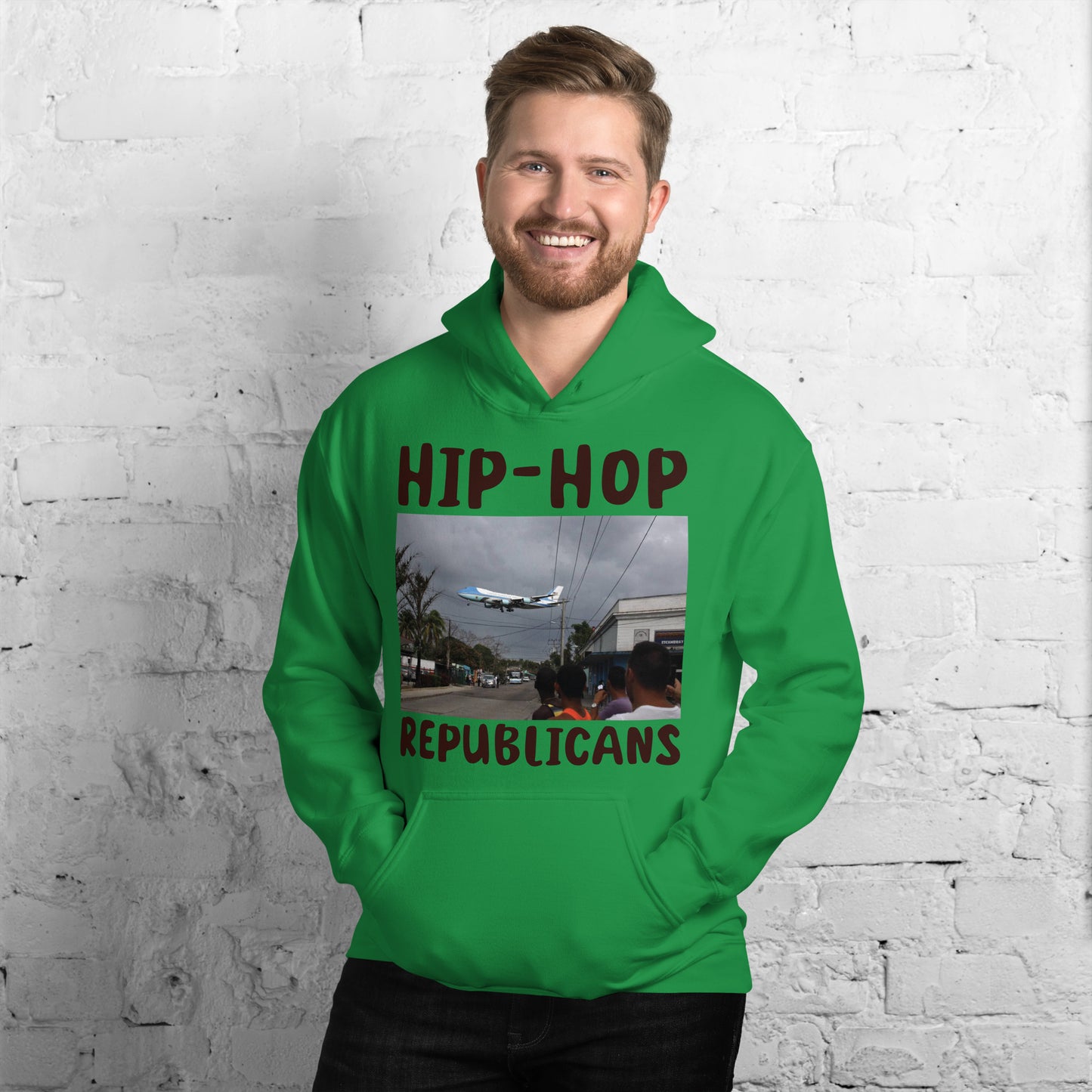 Hip-Hop Republicans Road-Scene Airplane Hoodie