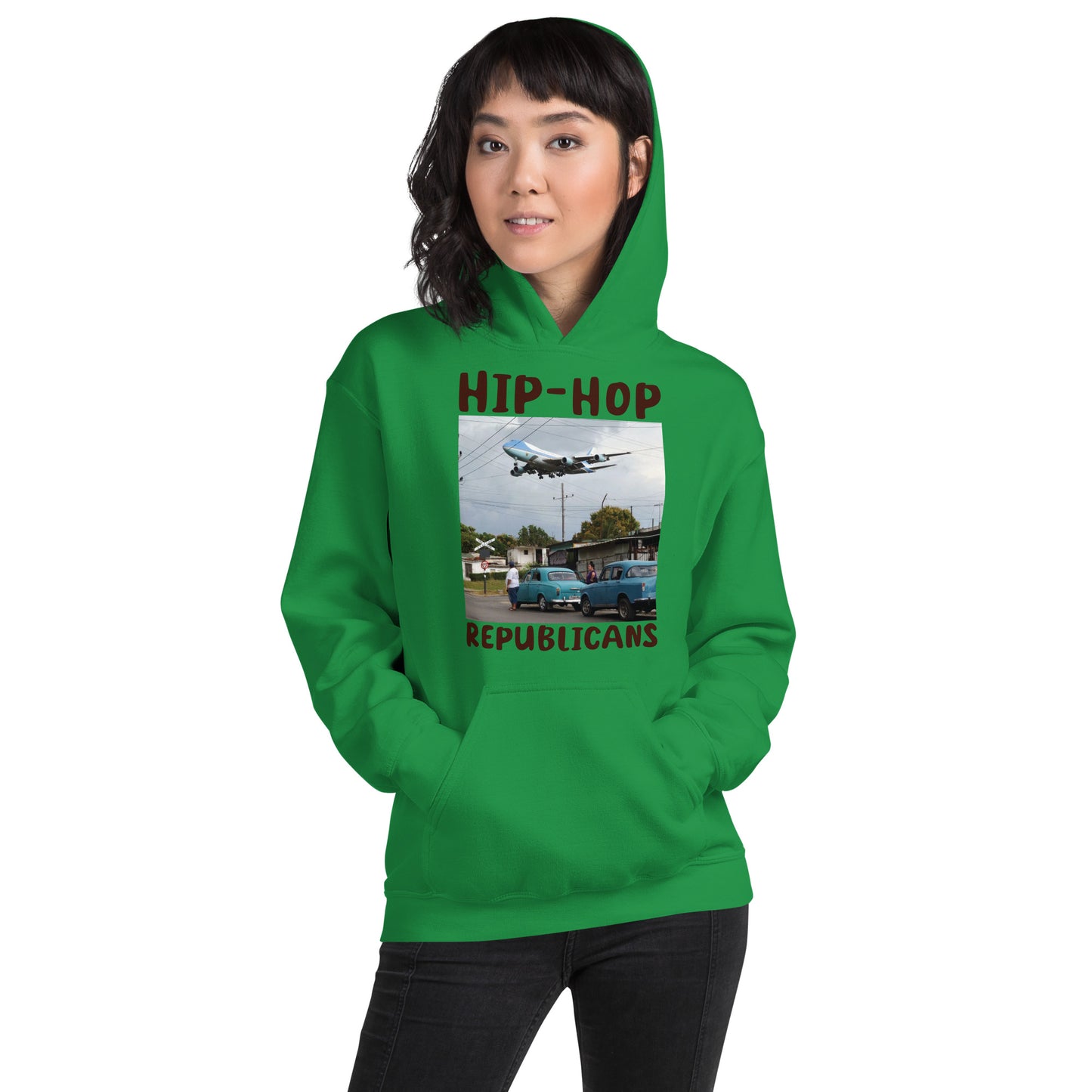 Hip-Hop Republicans Road-Scene Airplane Hoodie