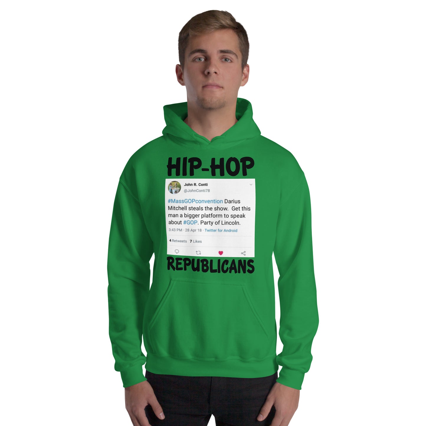 John R. Conti Tweet Hip-Hop Republicans Hoodie