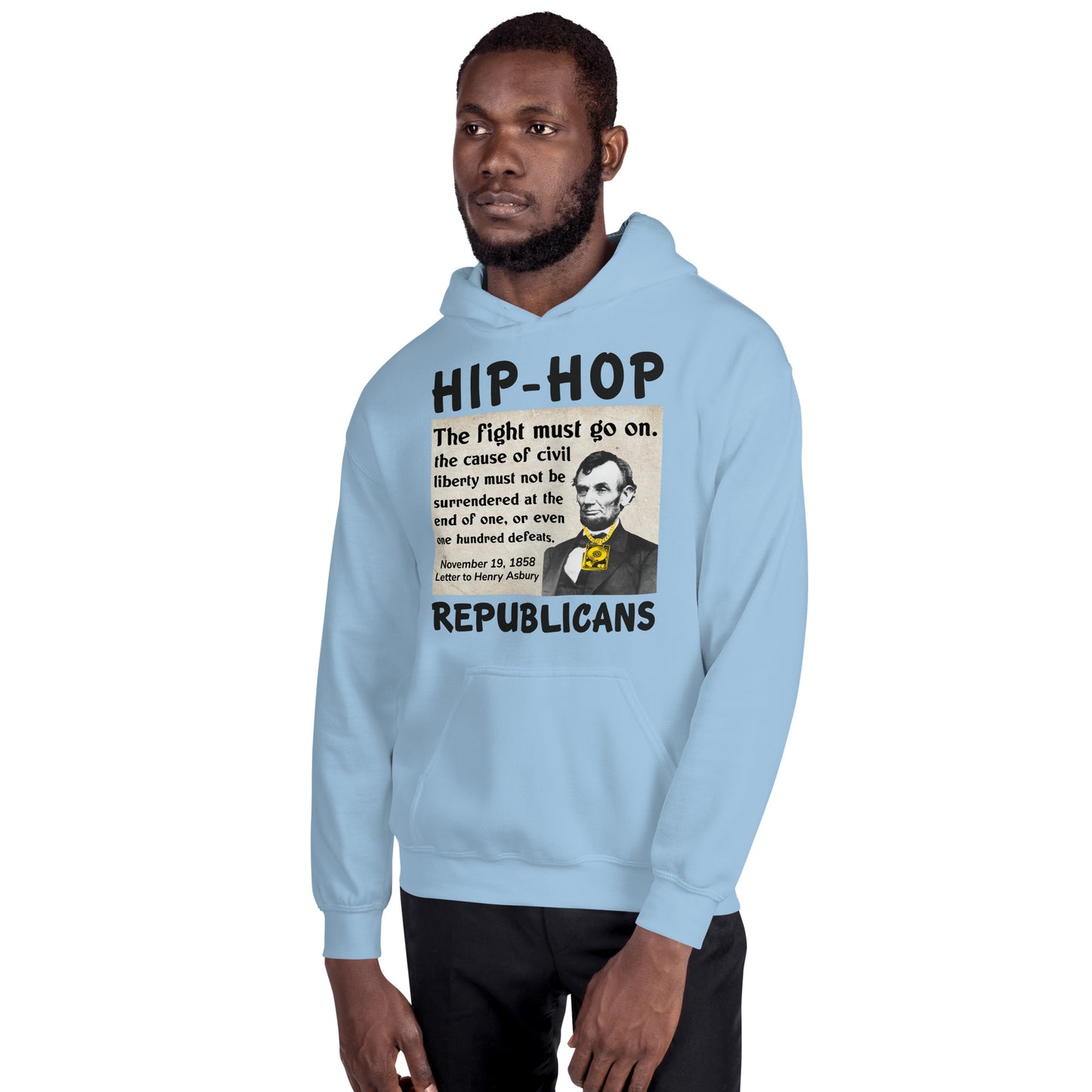 Abraham Lincoln Hip-Hop Republican Hoodie Design