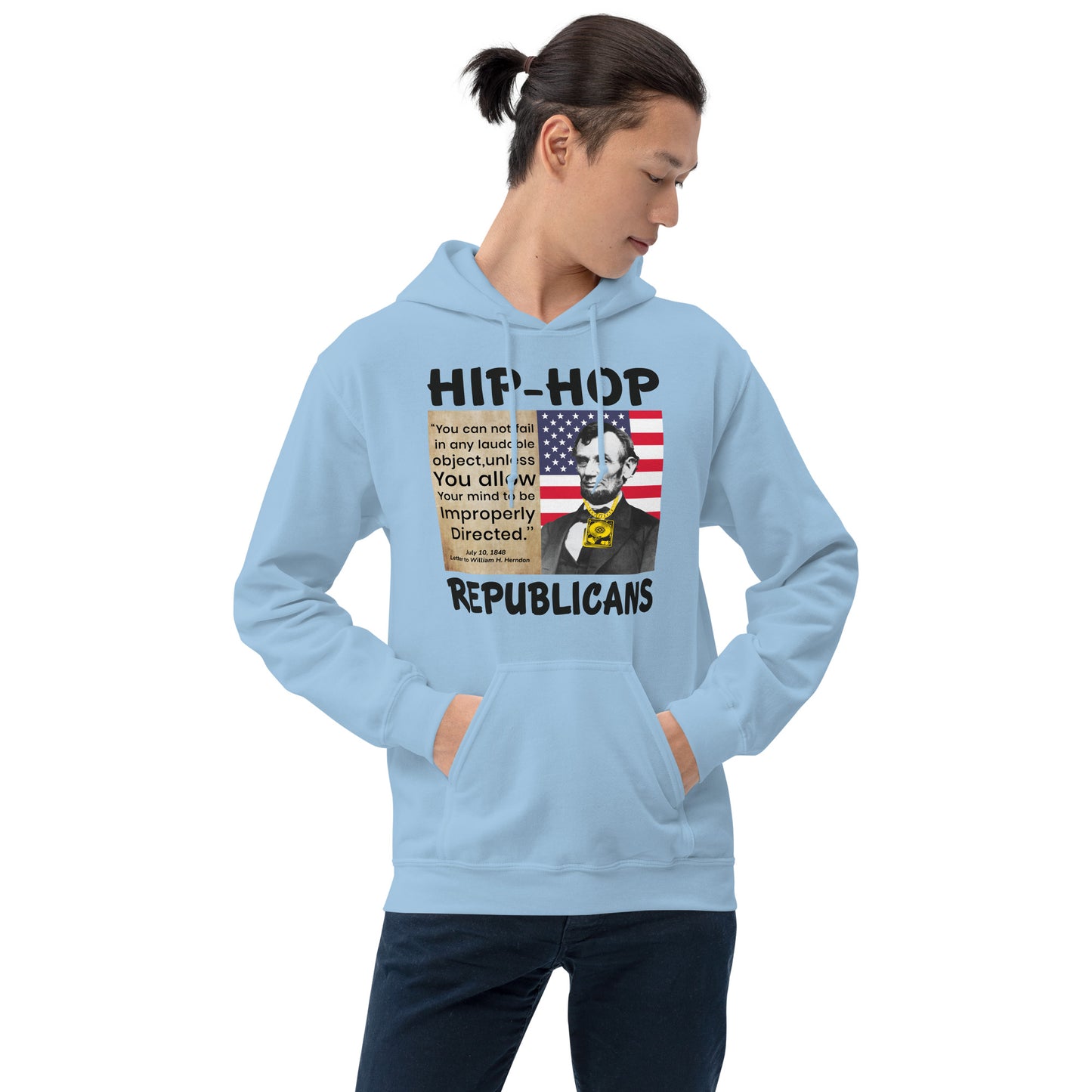 Abraham Lincoln Hip-Hop Republican Hoodie Design