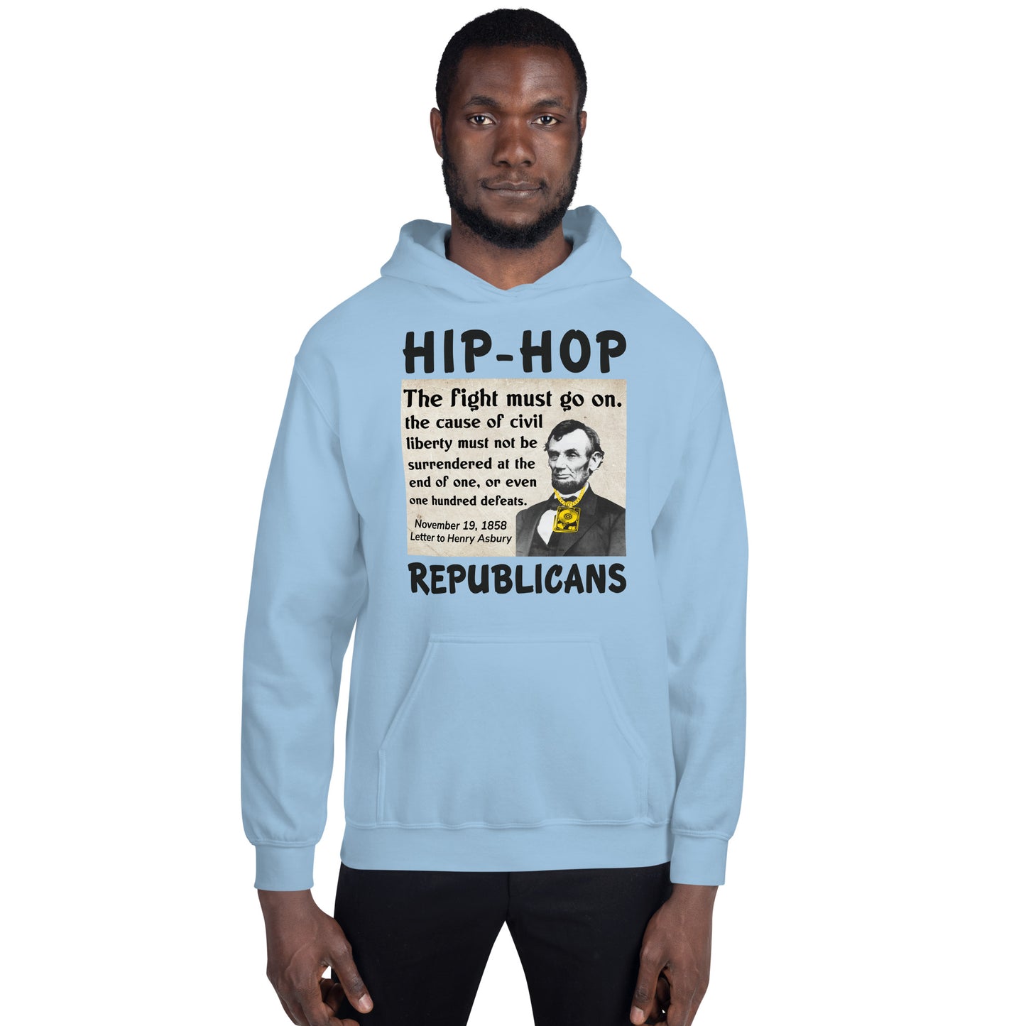 Abraham Lincoln Hip-Hop Republican Hoodie Design