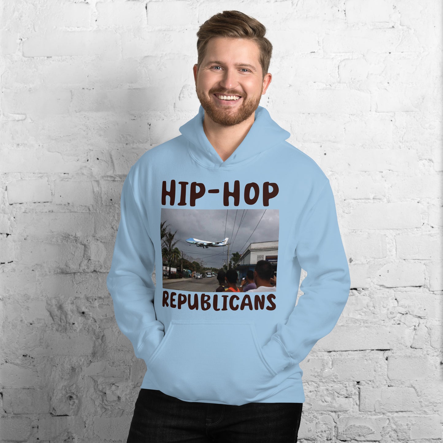 Hip-Hop Republicans Road-Scene Airplane Hoodie