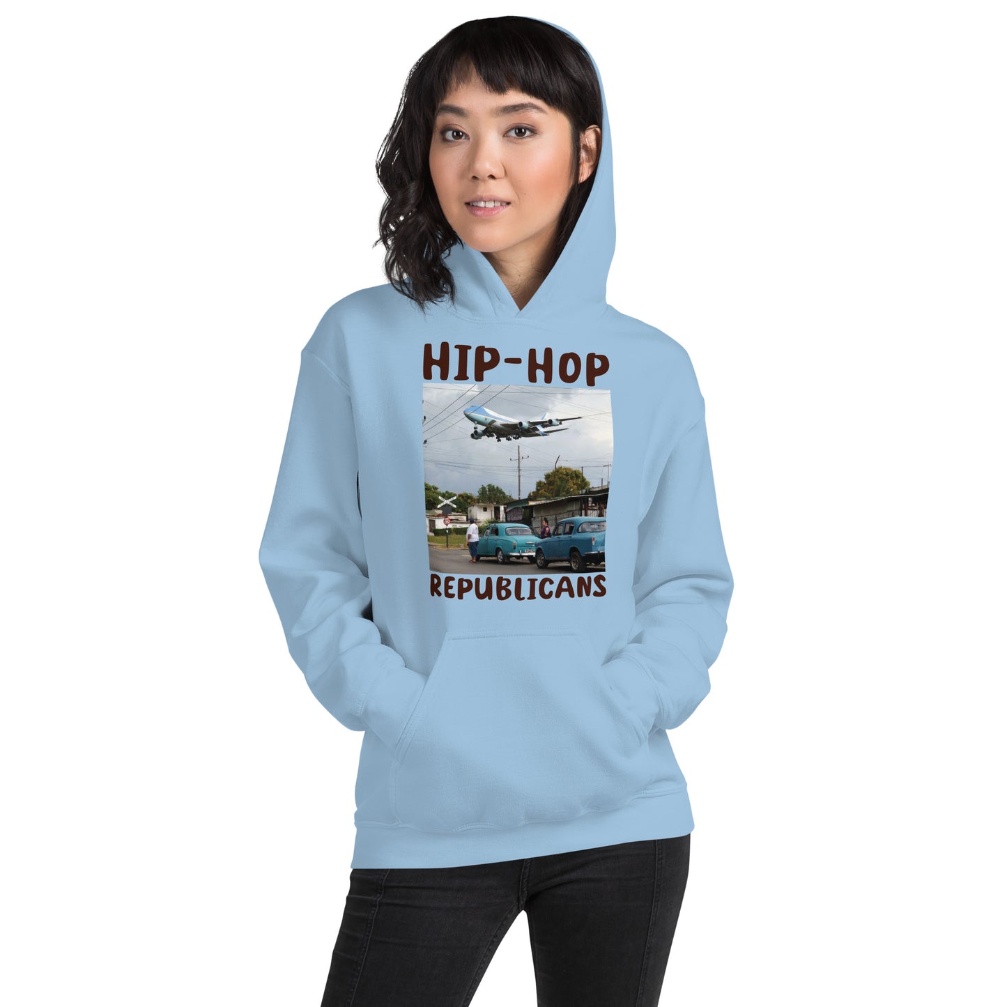 Hip-Hop Republicans Road-Scene Airplane Hoodie