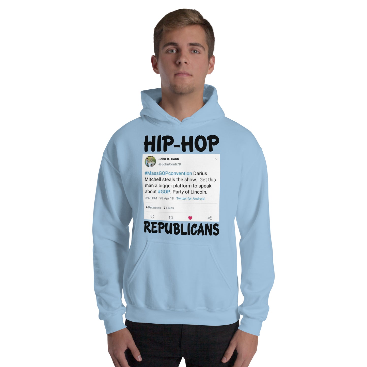 John R. Conti Tweet Hip-Hop Republicans Hoodie