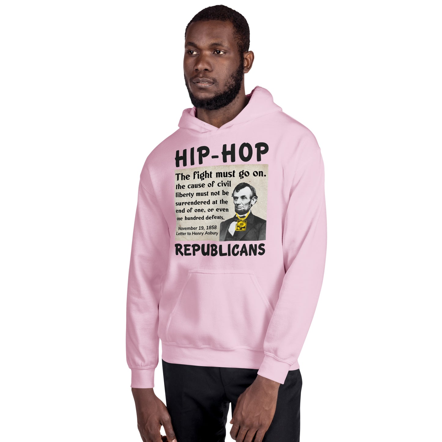 Abraham Lincoln Hip-Hop Republican Hoodie Design