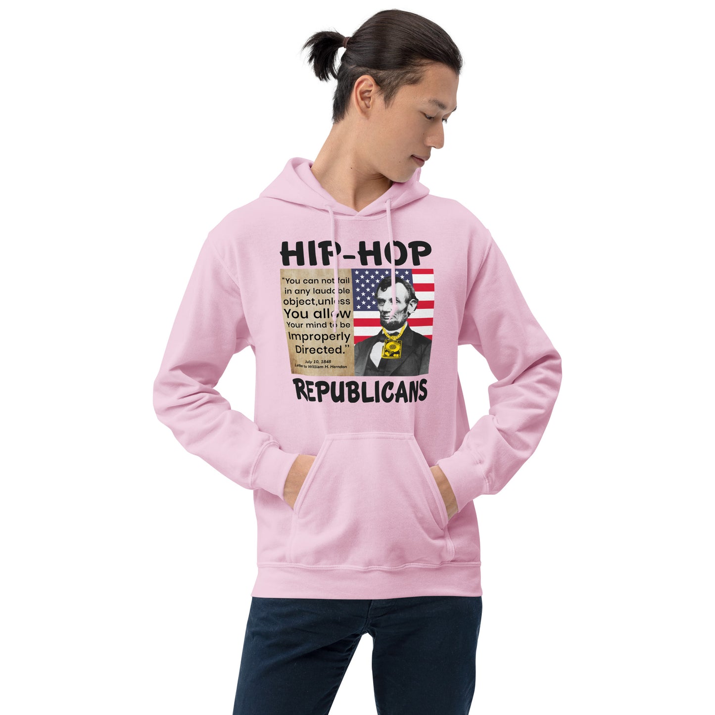 Abraham Lincoln Hip-Hop Republican Hoodie Design