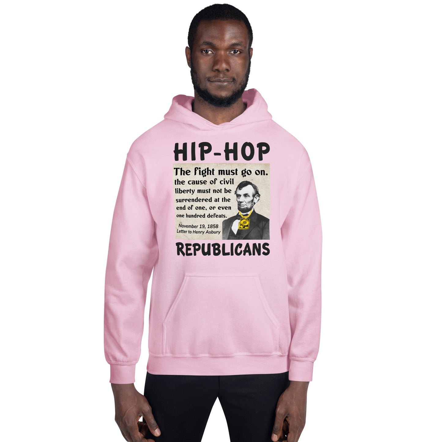 Abraham Lincoln Hip-Hop Republican Hoodie Design