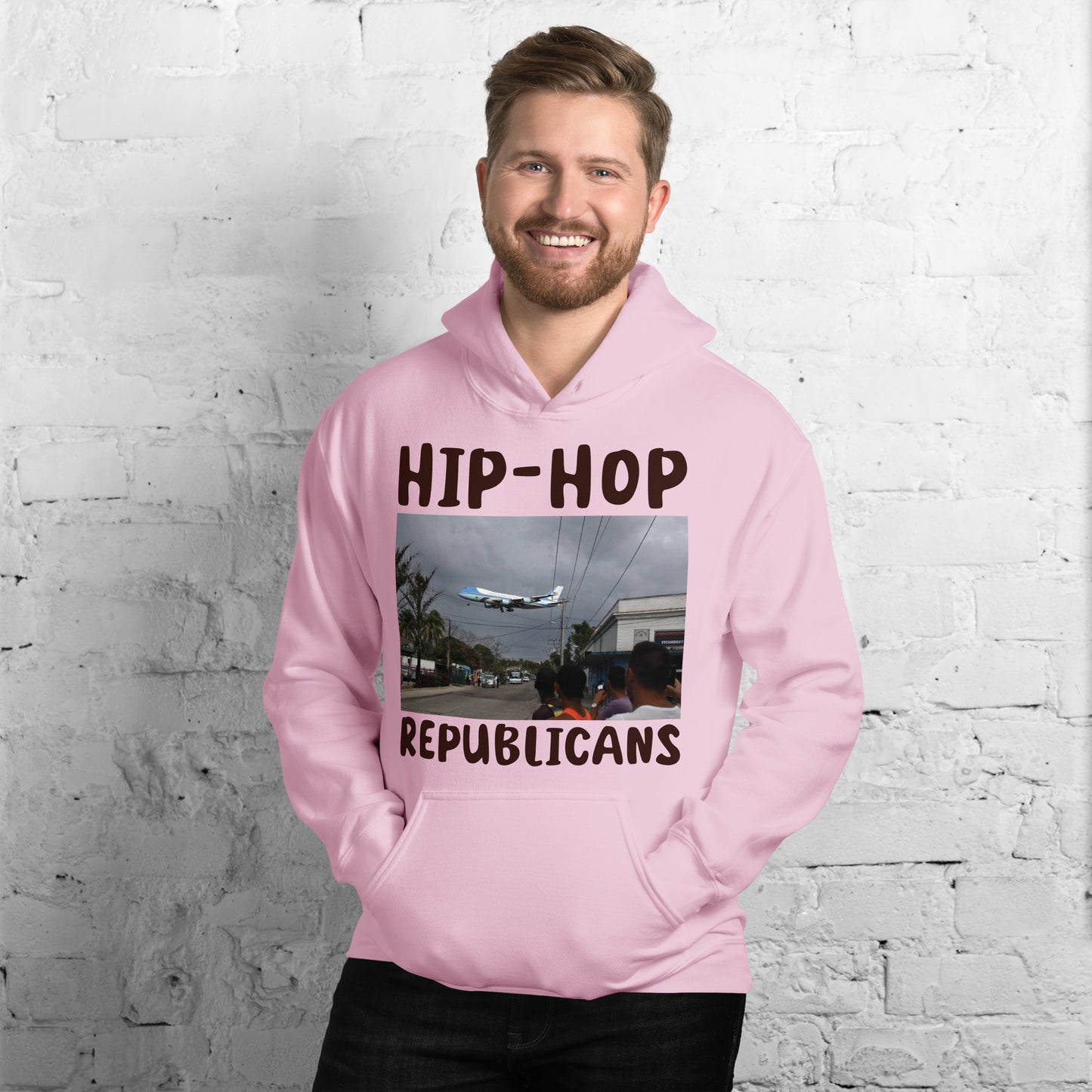 Hip-Hop Republicans Road-Scene Airplane Hoodie