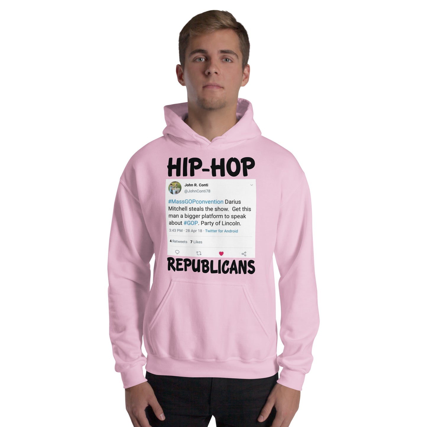 John R. Conti Tweet Hip-Hop Republicans Hoodie