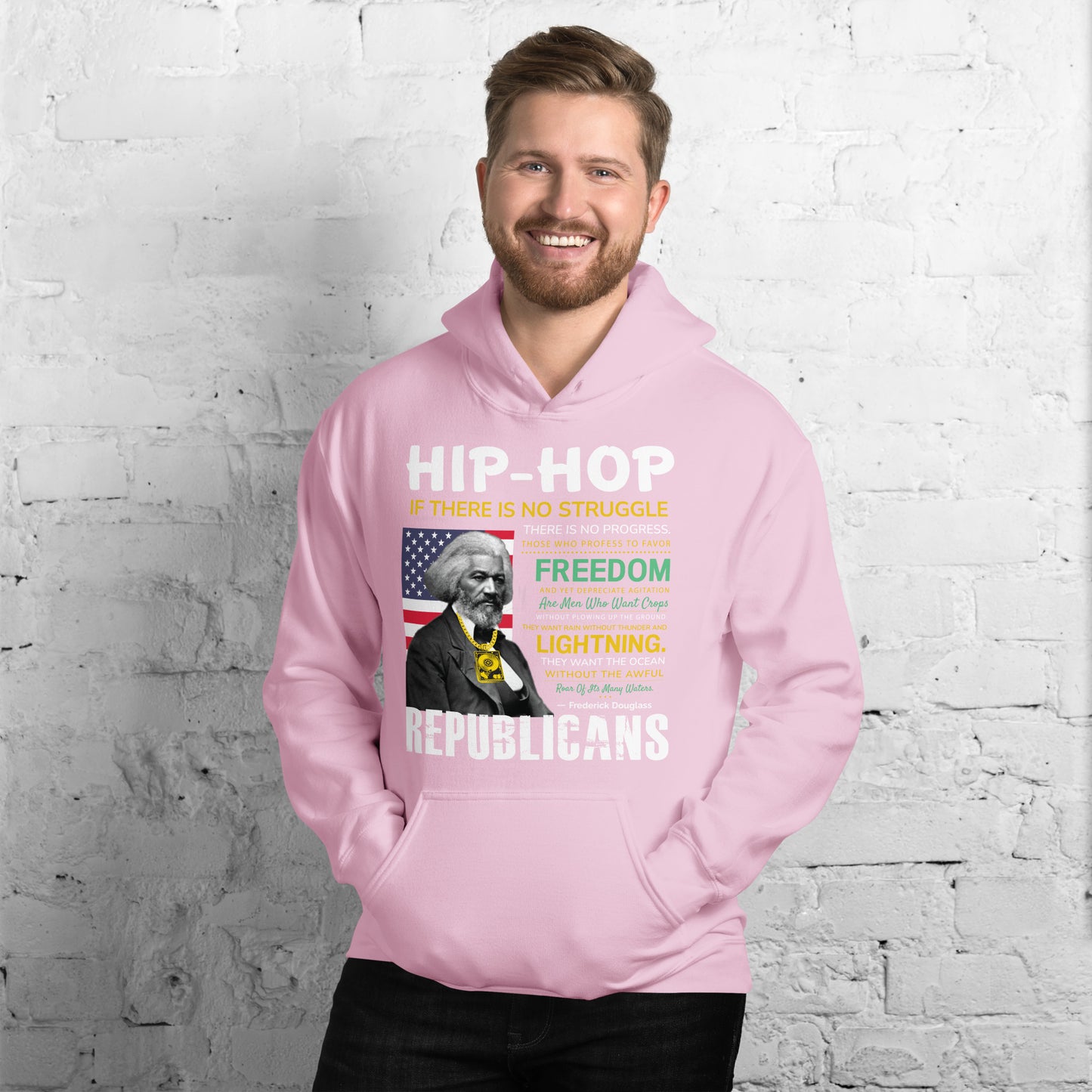 Frederick Douglass Hip-Hop Republican Quotes Hoodie