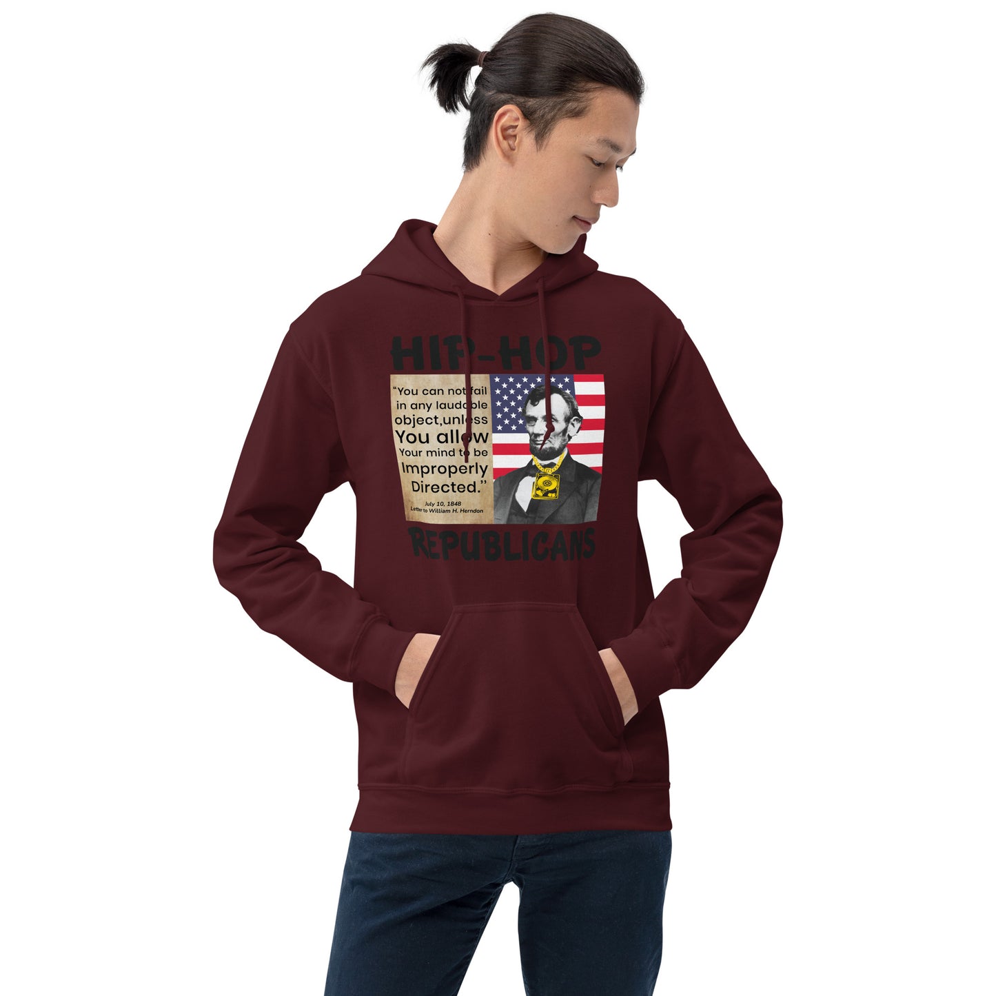Abraham Lincoln Hip-Hop Republican Hoodie Design