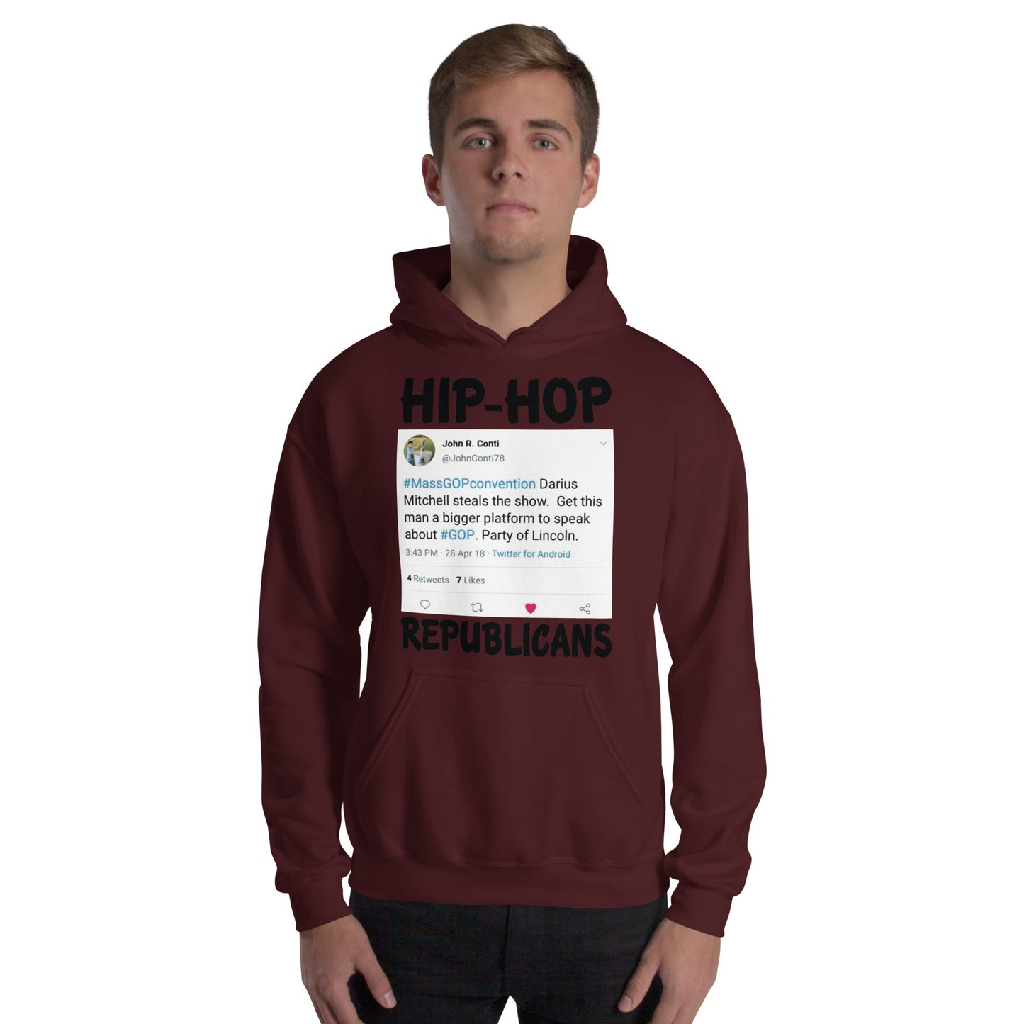 John R. Conti Tweet Hip-Hop Republicans Hoodie