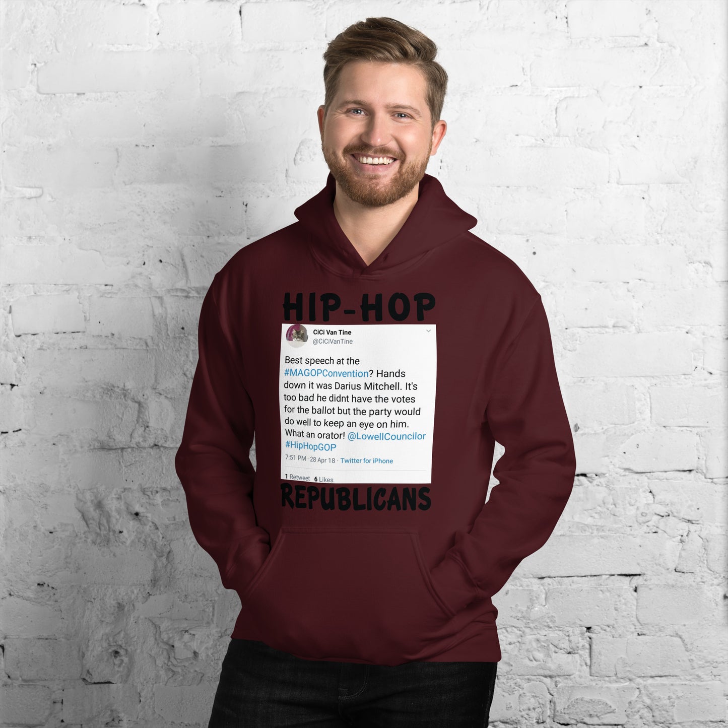 CiCi Van Tine Tweet Hip-Hop Republicans Hoodie