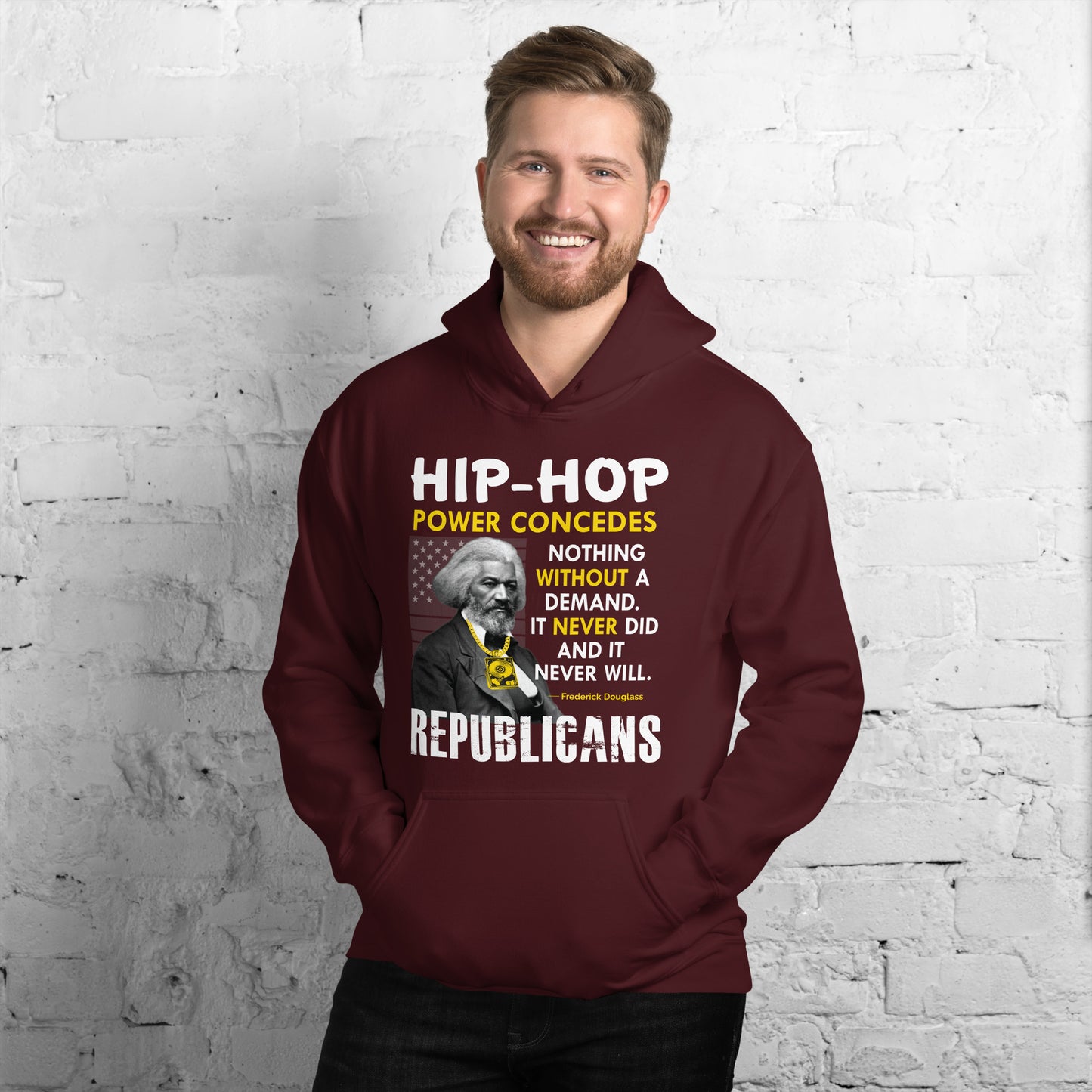 Frederick Douglass Hip Hop Republican Hoodie