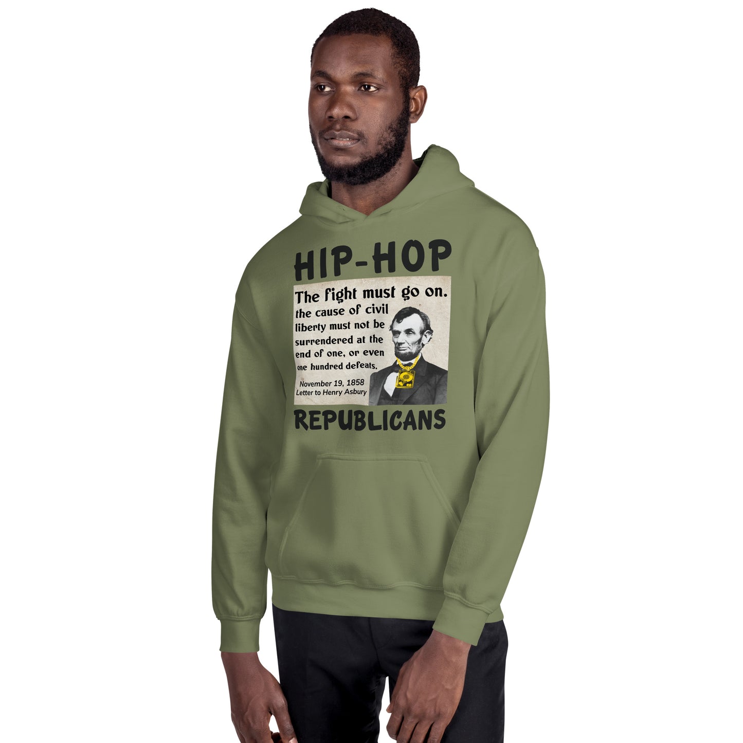 Abraham Lincoln Hip-Hop Republican Hoodie Design